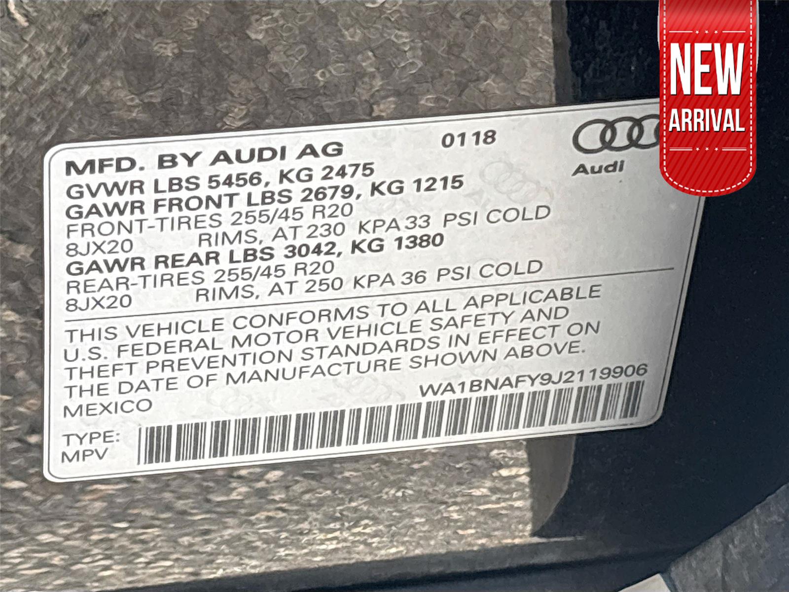 2018 Audi Q5 Premium Plus