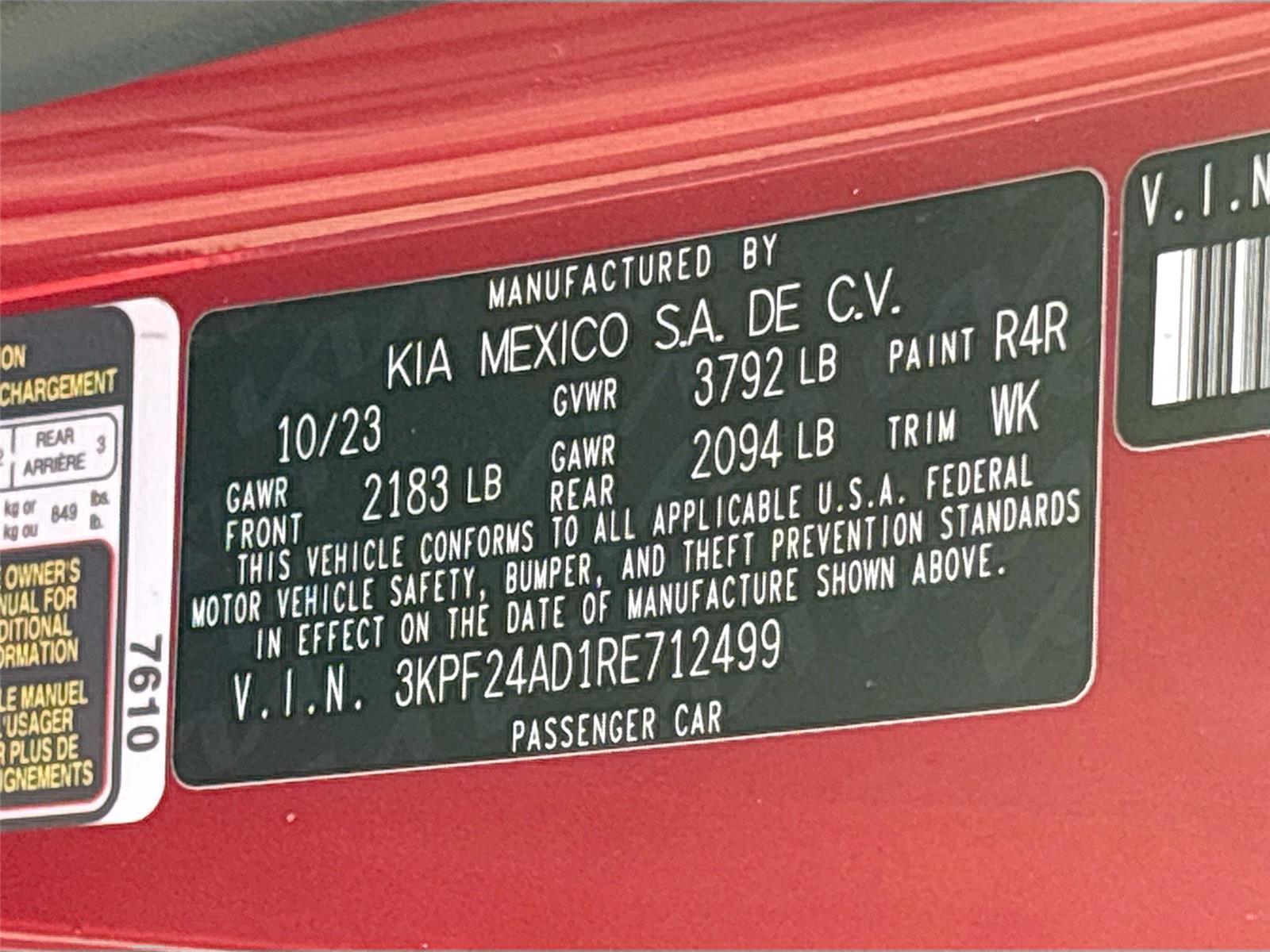 2024 Kia Forte LXS