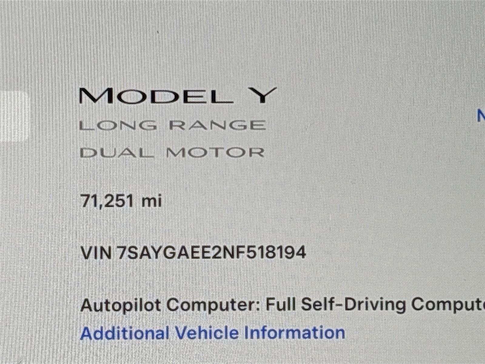 2022 Tesla Model Y Long Range