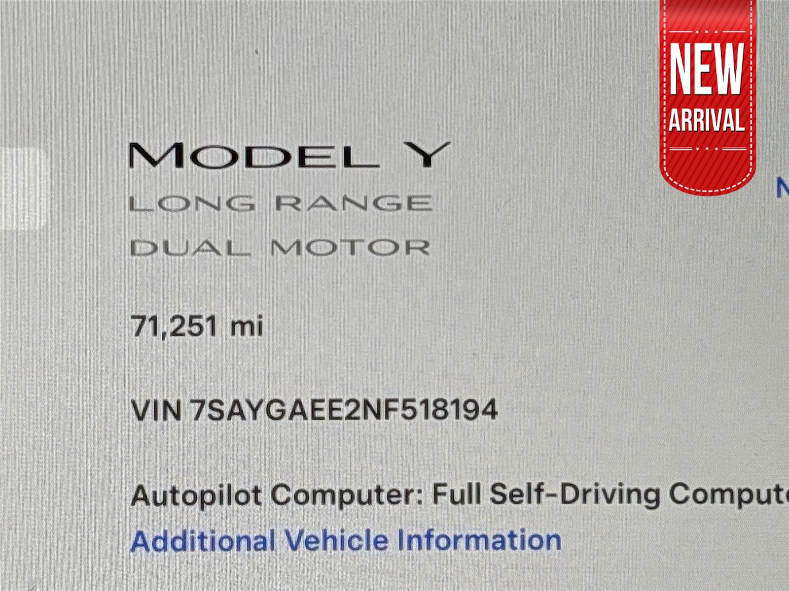 2022 Tesla Model Y Long Range