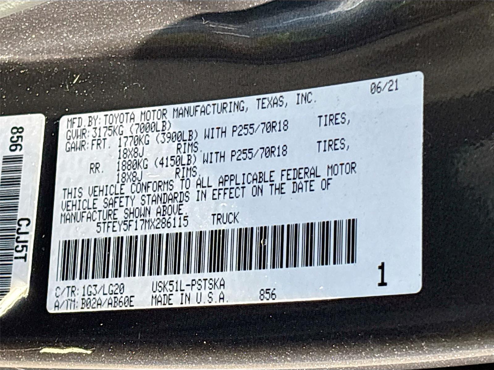2021 Toyota Tundra SR5