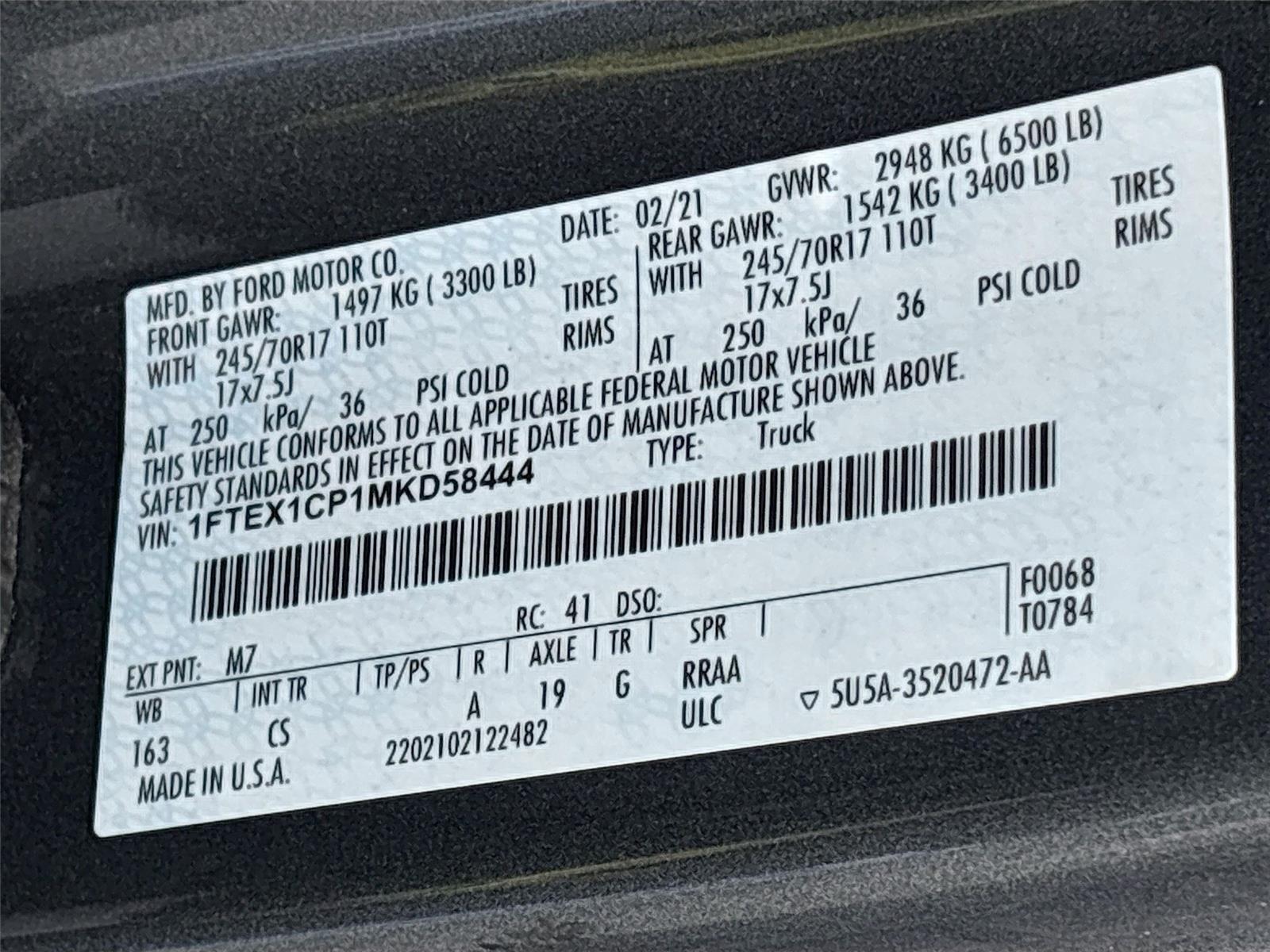 2021 Ford F-150 Lariat