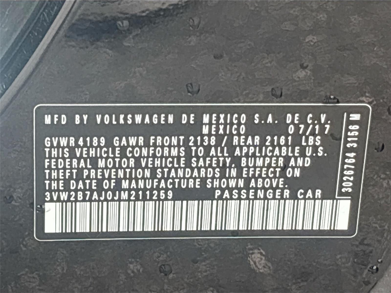 2018 Volkswagen Jetta 1.4T S