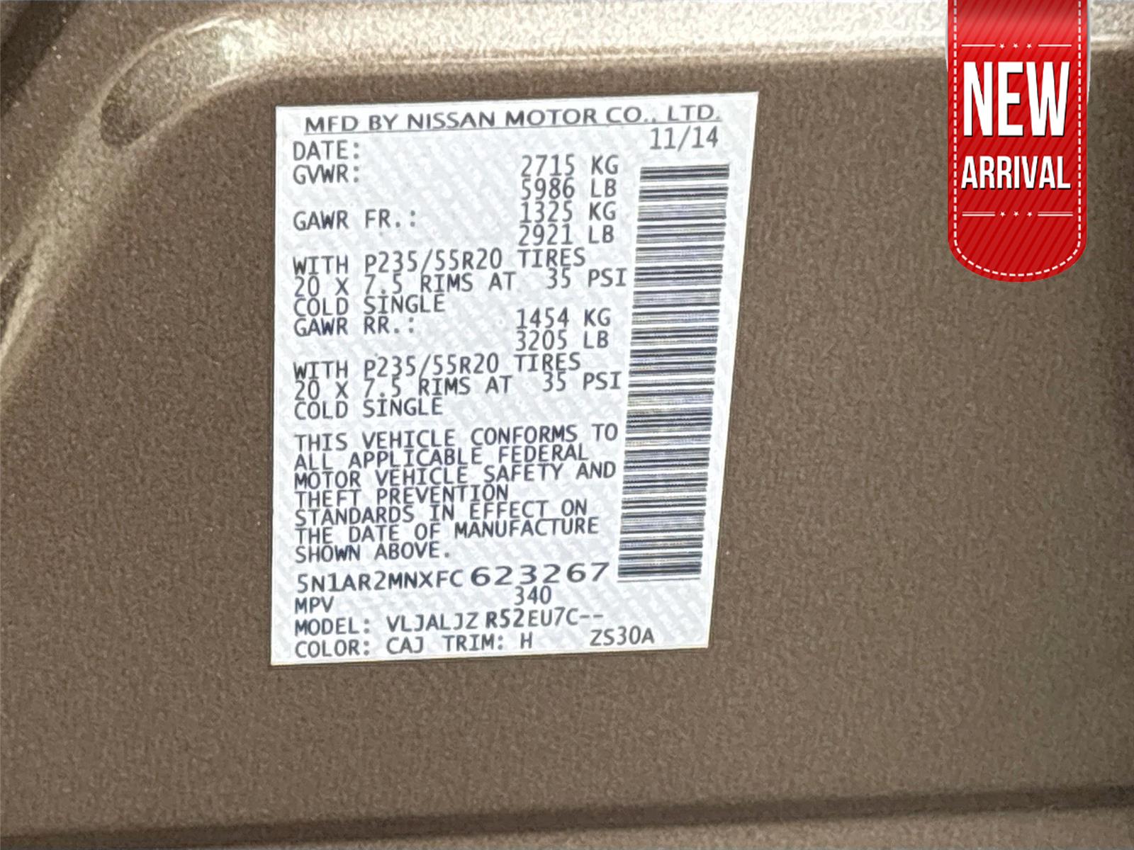 2015 Nissan Pathfinder Platinum