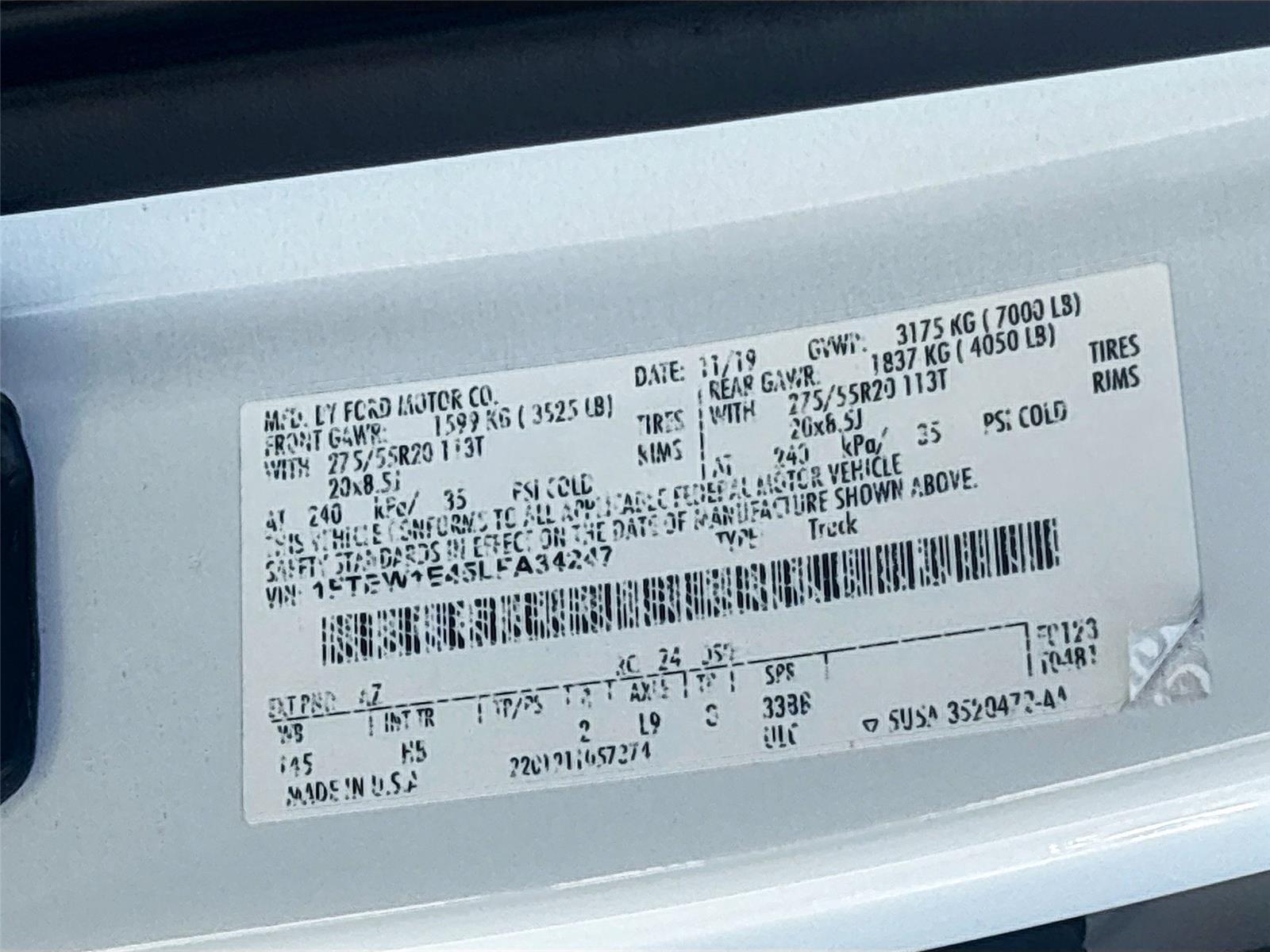 2020 Ford F-150 LARIAT