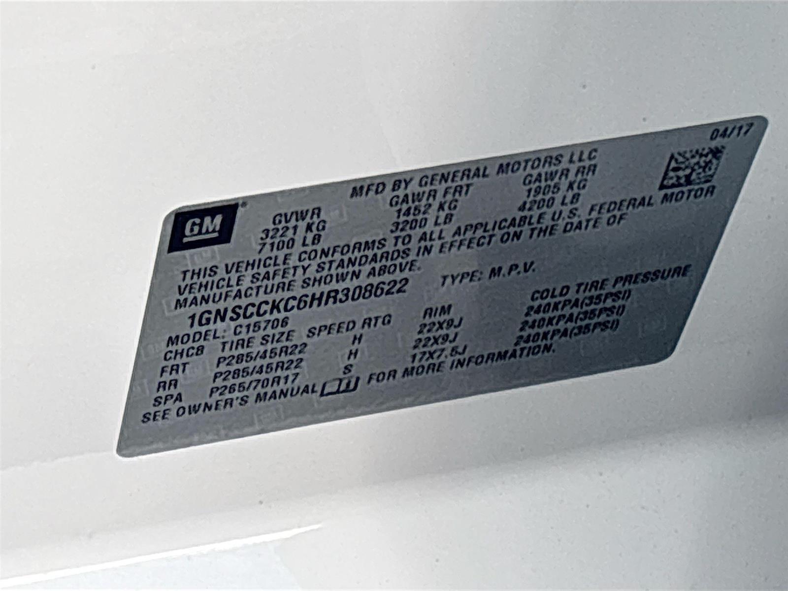 2017 Chevrolet Tahoe Premier