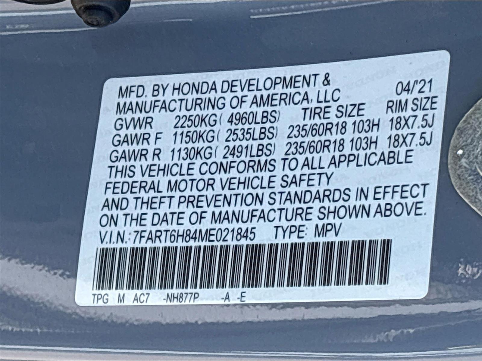 2021 Honda CR-V Hybrid EX-L