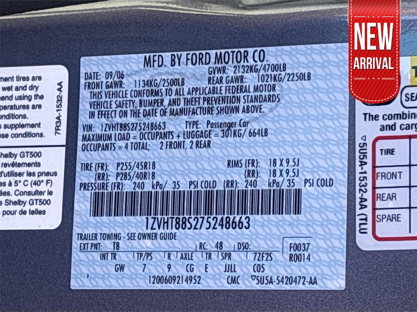 2007 Ford Mustang Shelby GT500