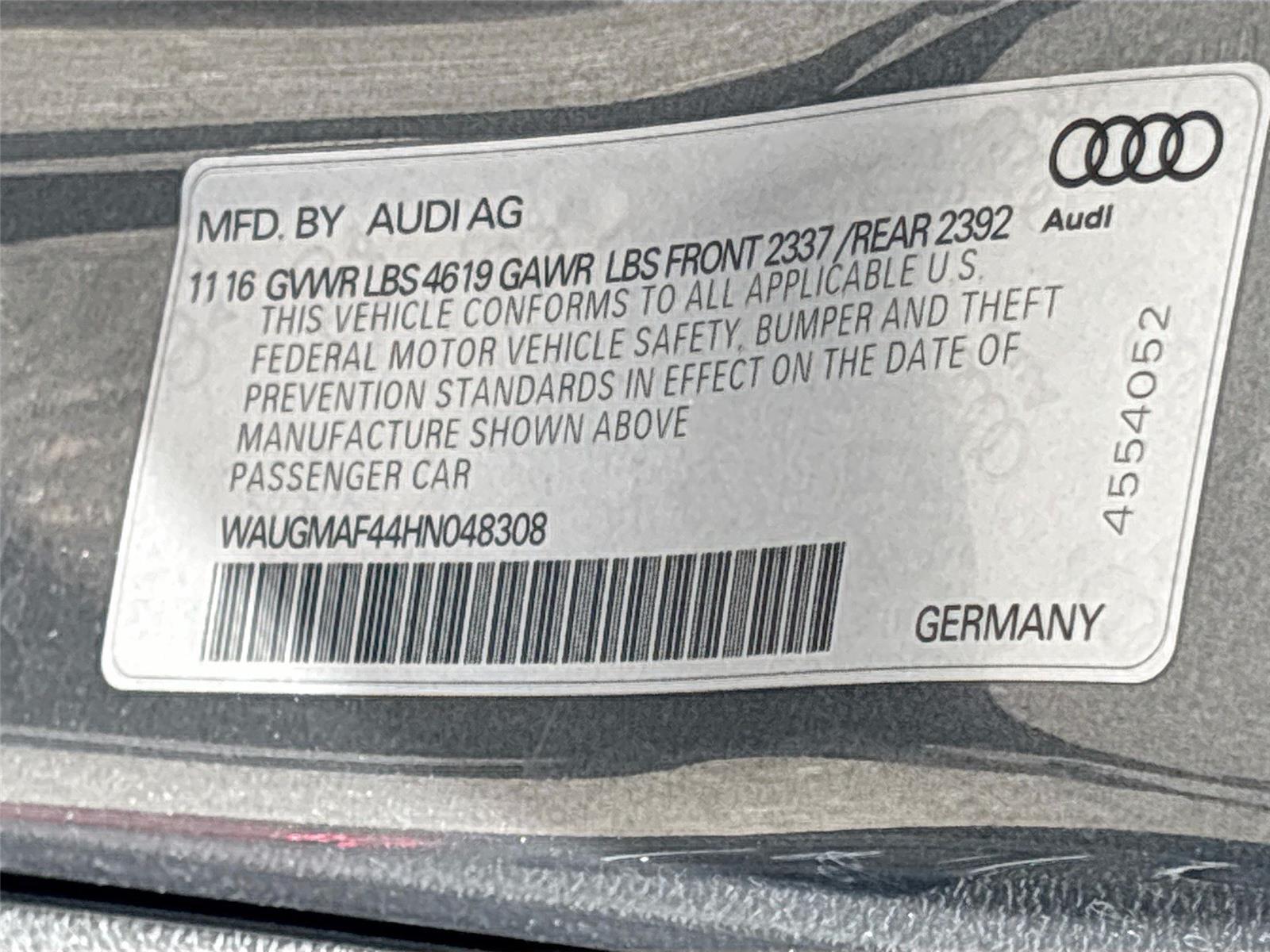 2017 Audi A4 ultra Premium