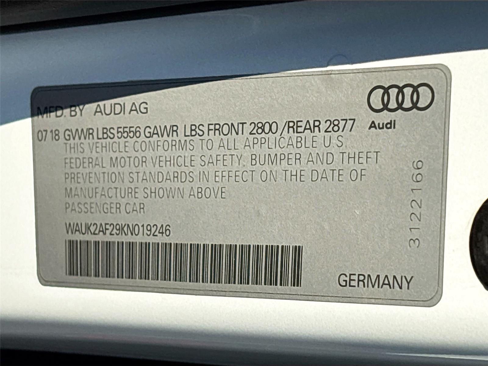 2019 Audi A6 Premium