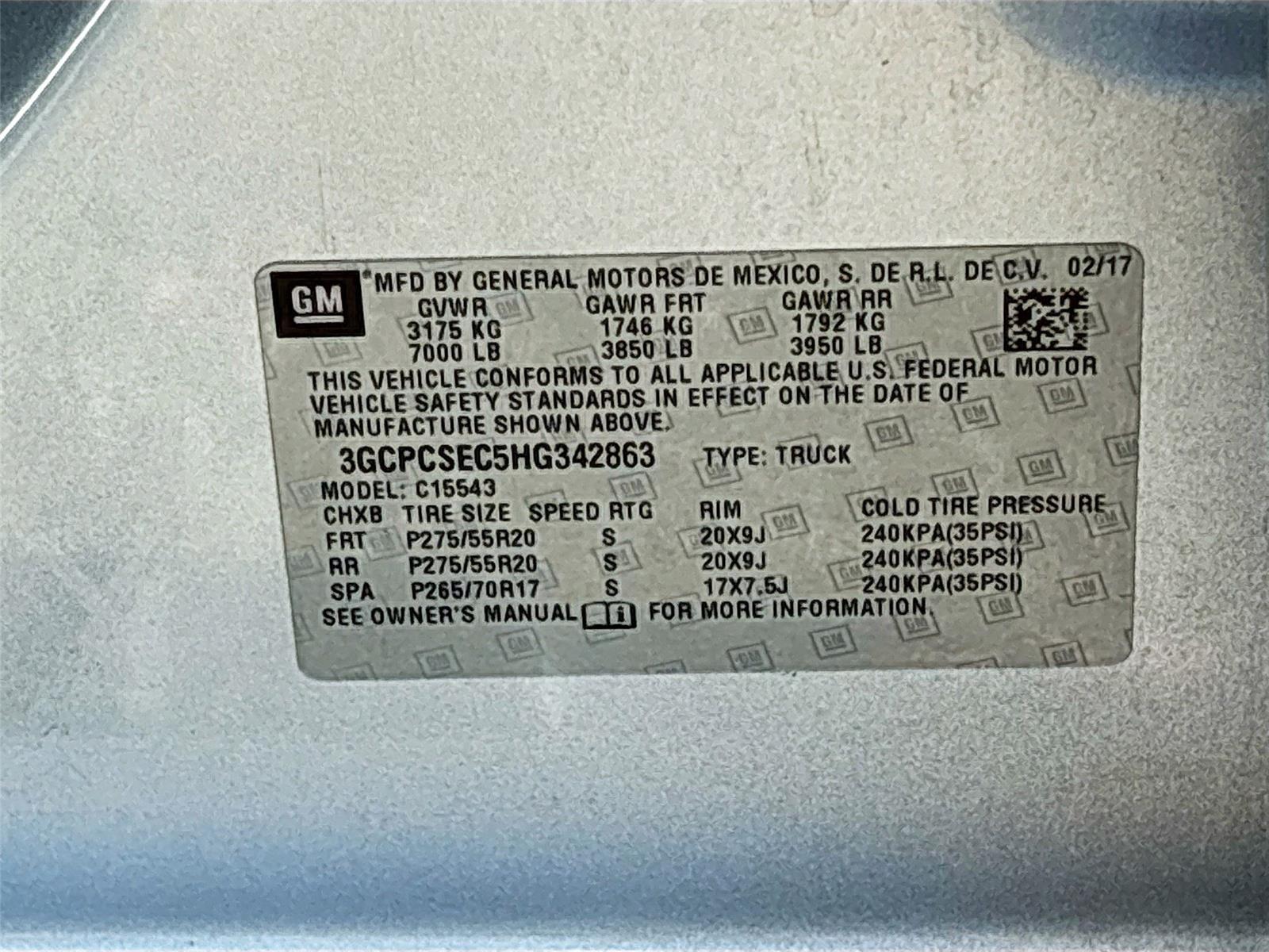 2017 Chevrolet Silverado 1500 LTZ