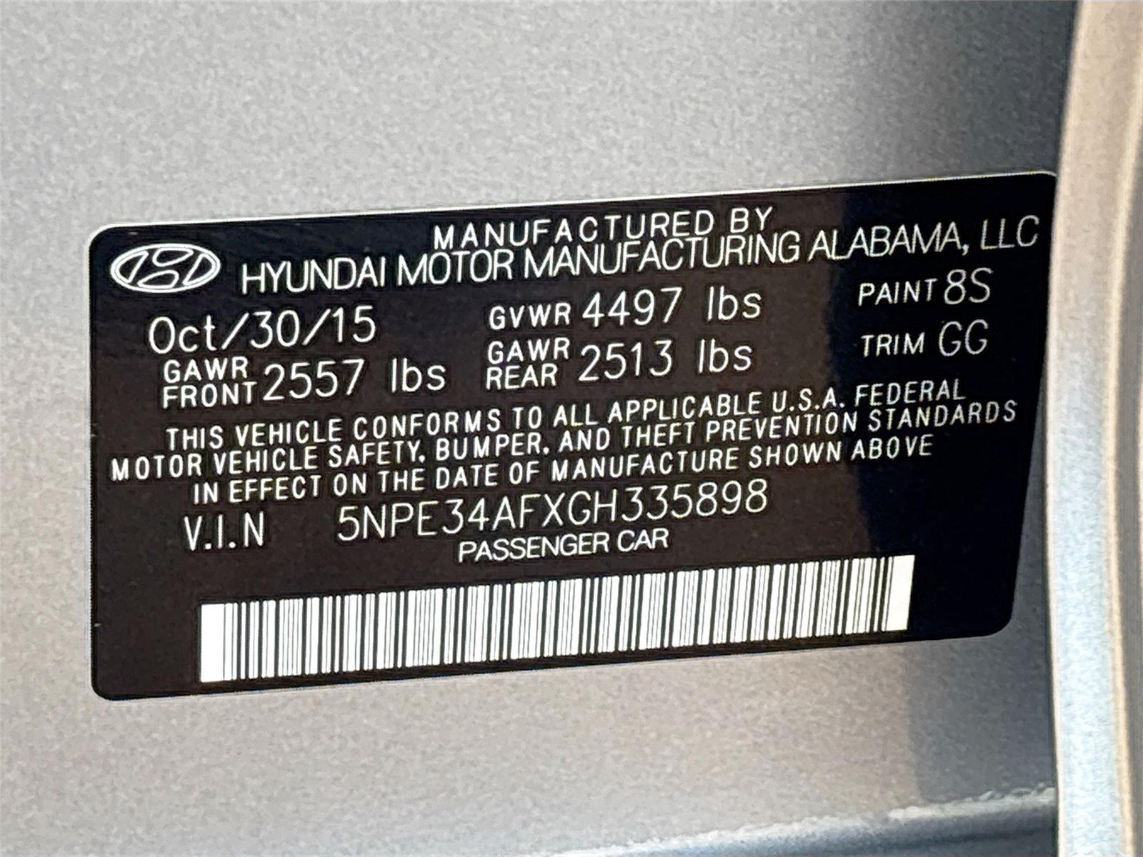 2016 Hyundai Sonata 2.4L Limited