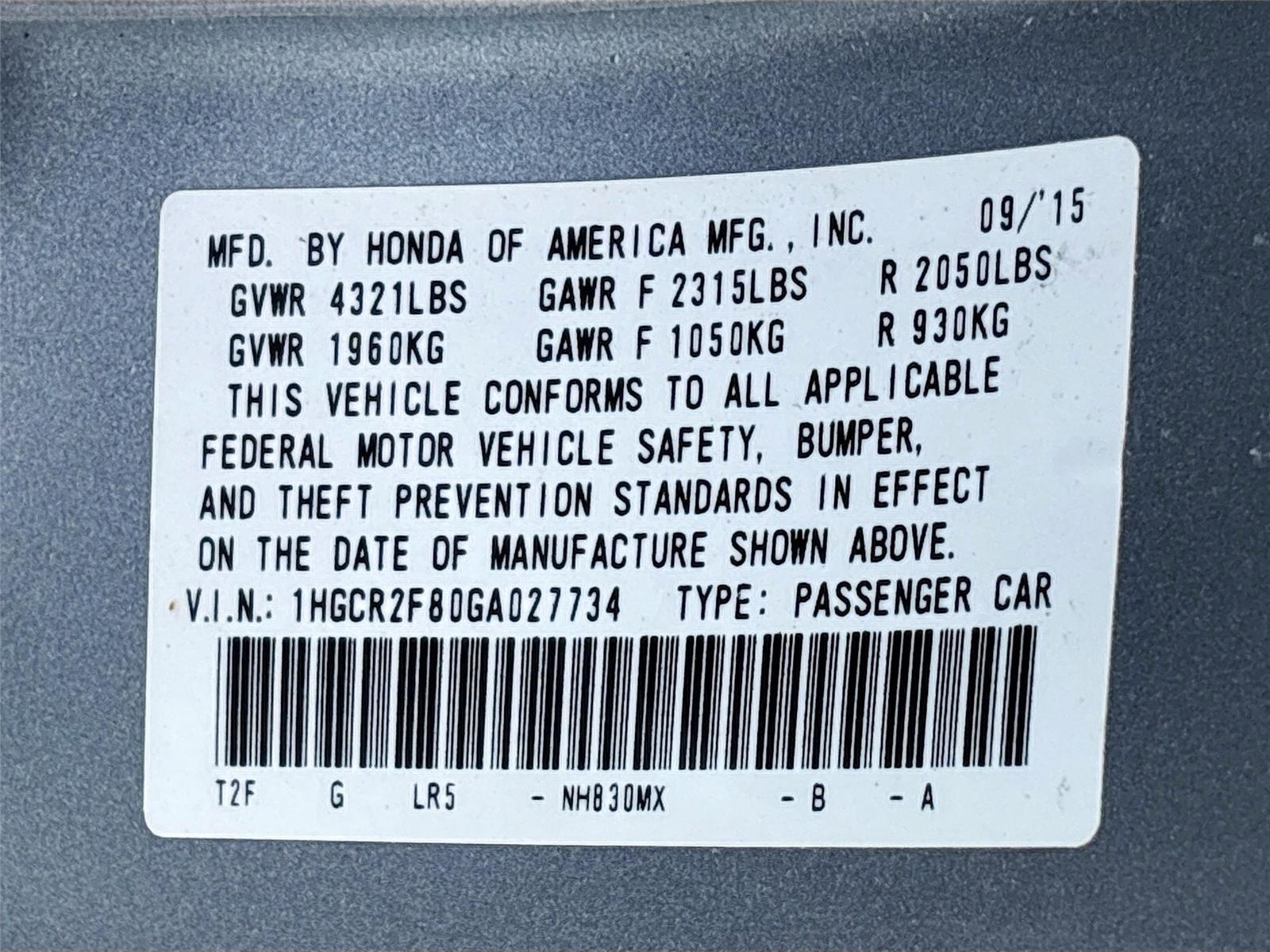 2016 Honda Accord Sedan EX-L