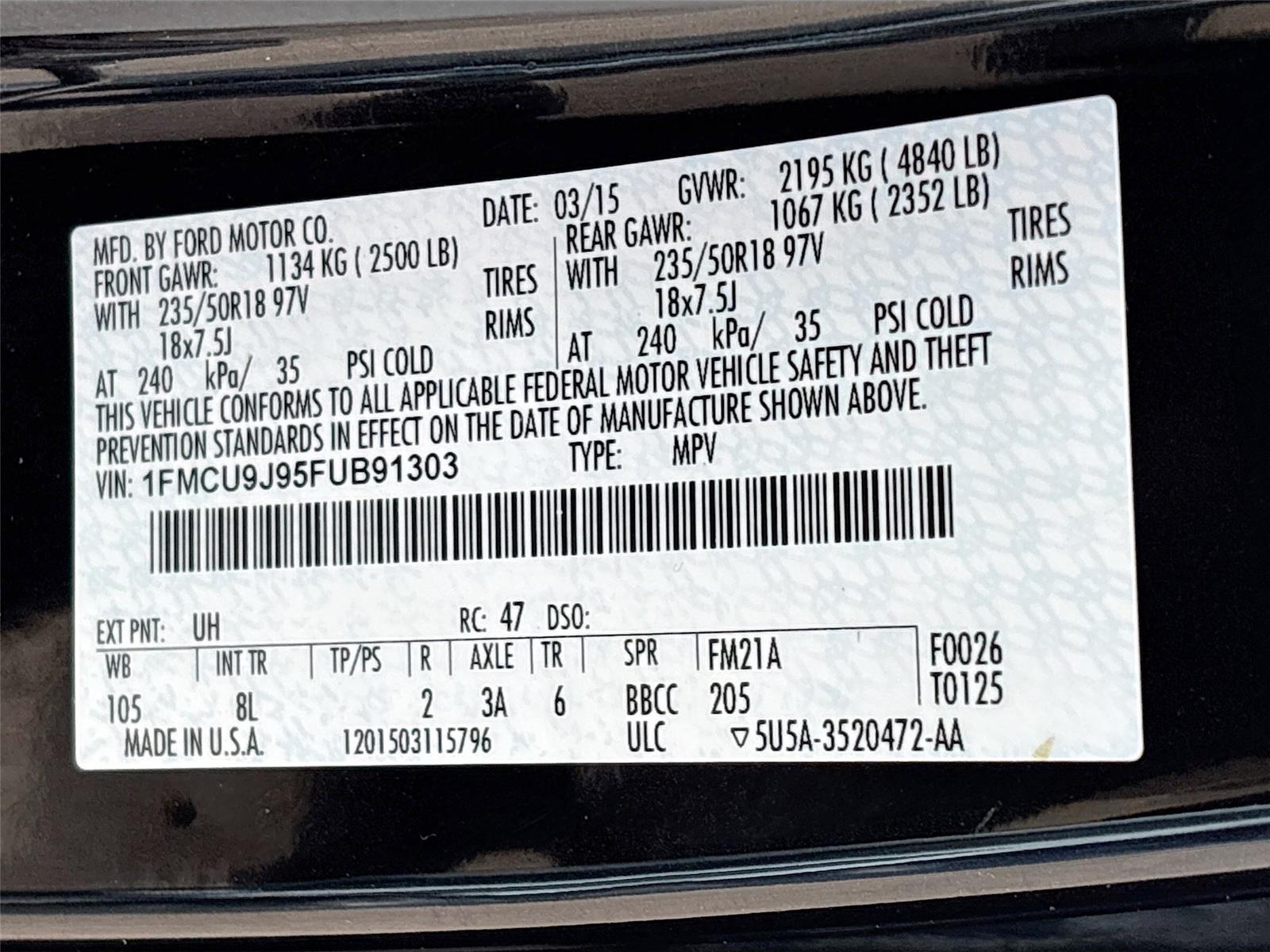 2015 Ford Escape Titanium