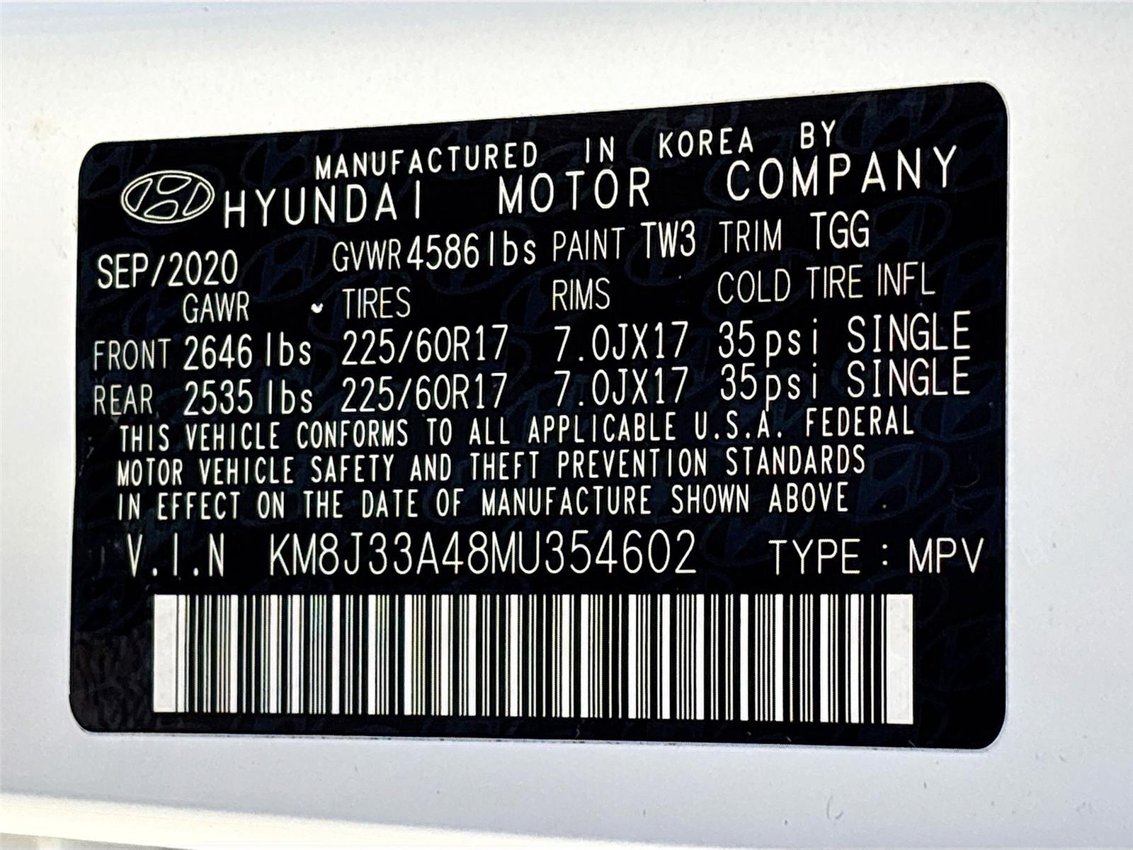 2021 Hyundai Tucson Value