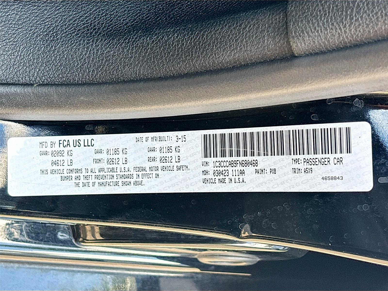 2015 Chrysler 200 Limited