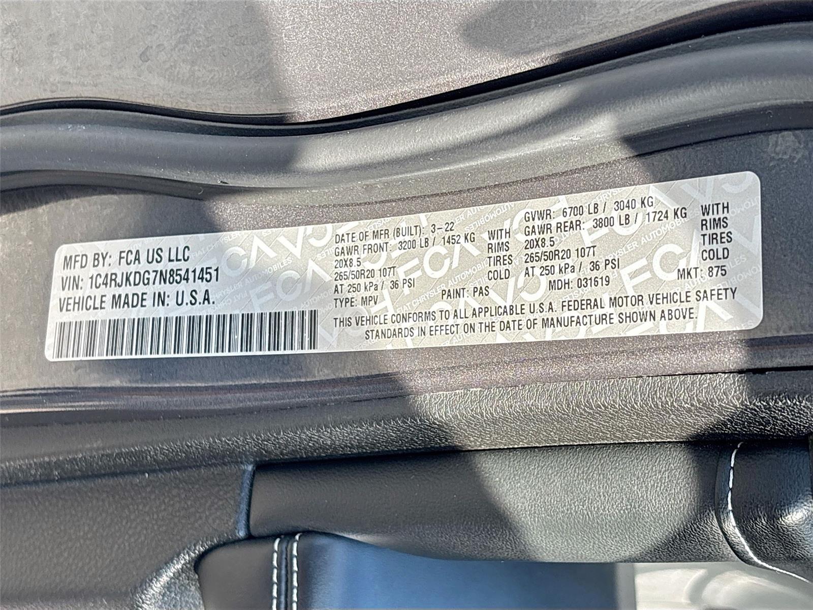 2022 Jeep Grand Cherokee L Overland