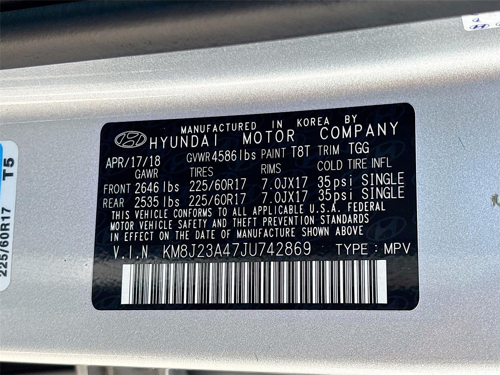 2018 Hyundai Tucson SE