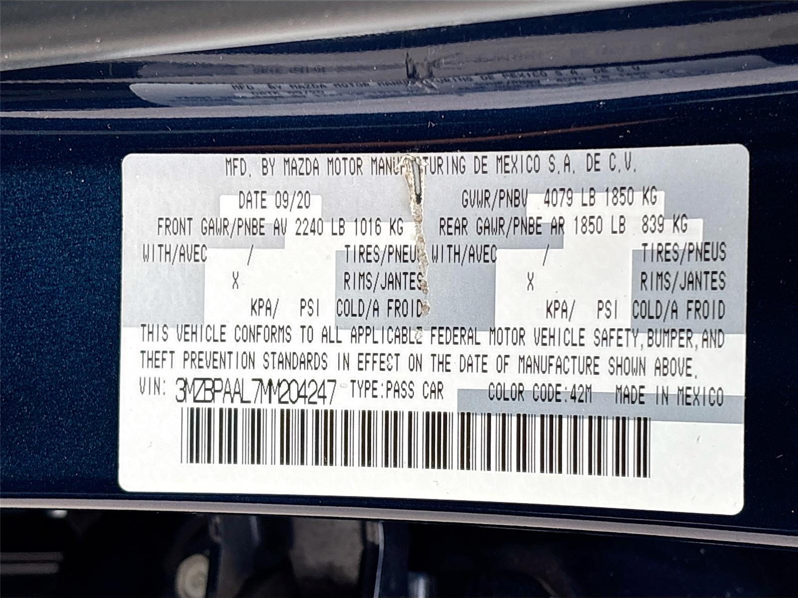 2021 Mazda Mazda3 Sedan 2.5 S