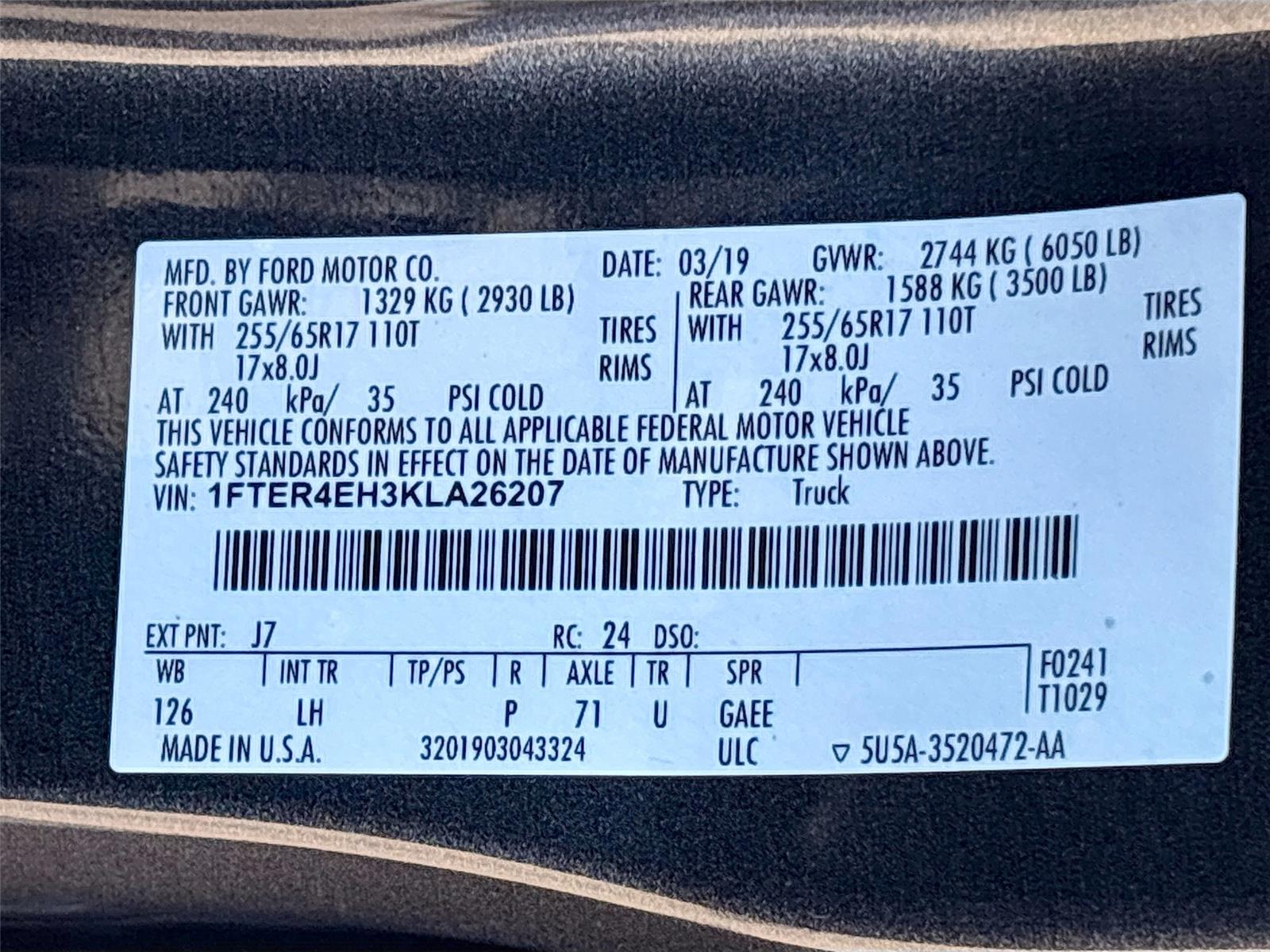 2019 Ford Ranger XLT