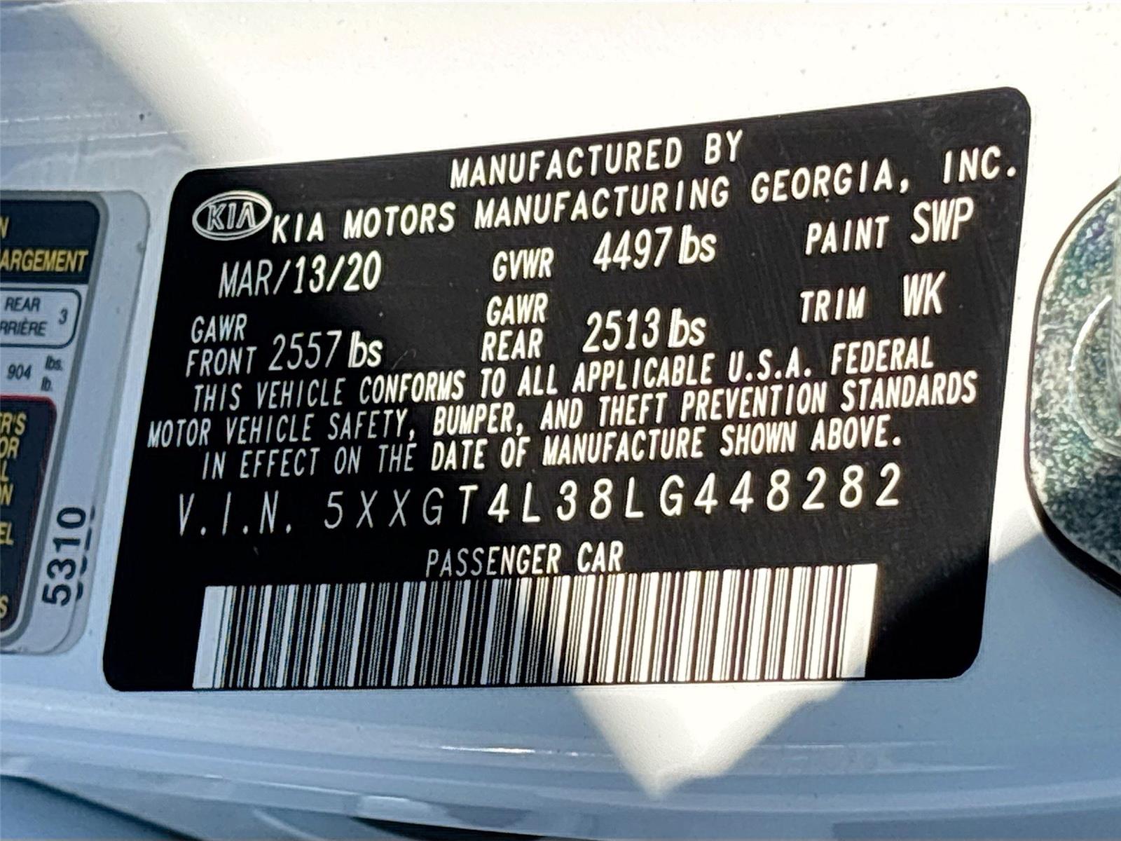 2020 Kia Optima Special Edition