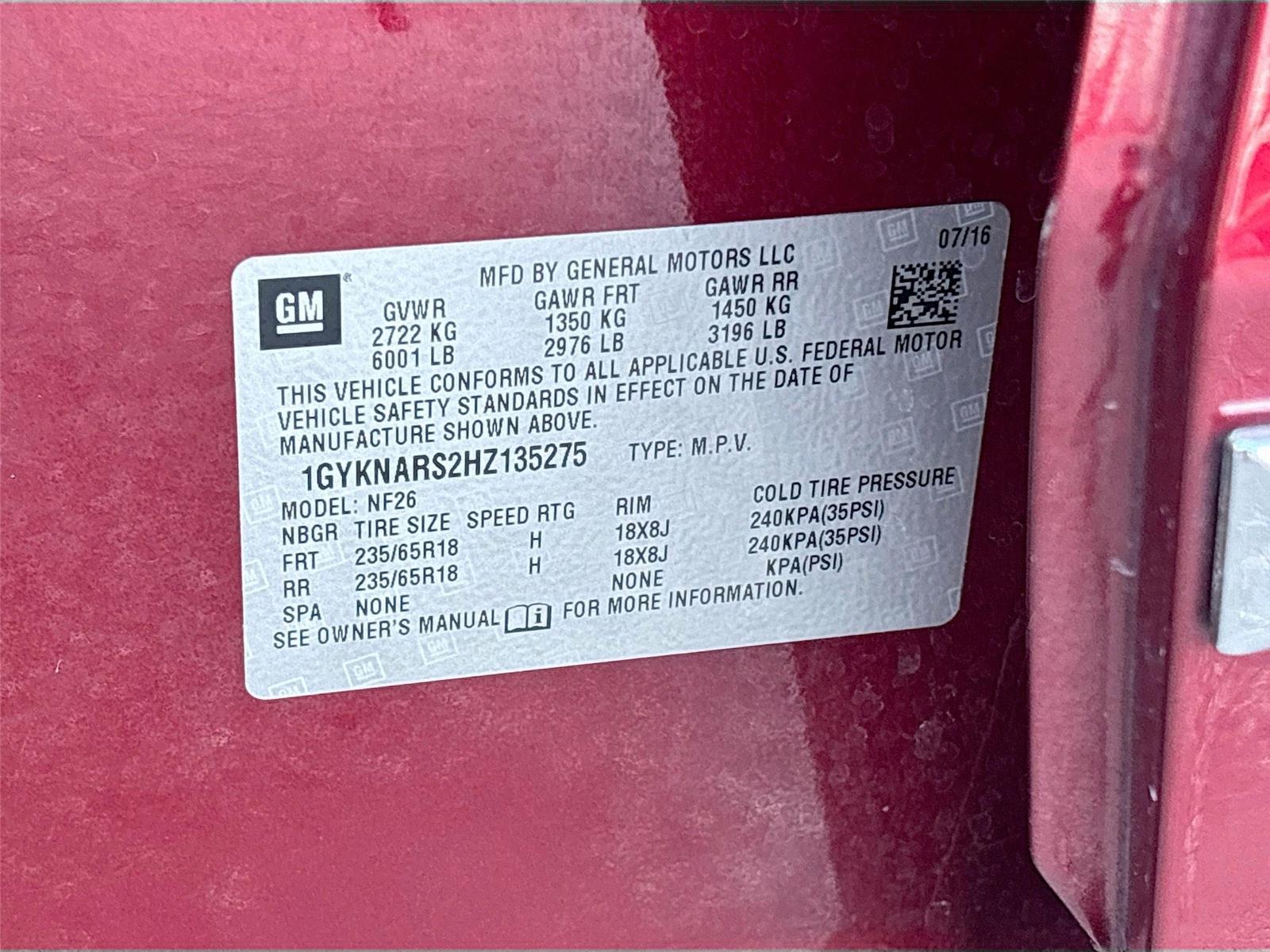 2017 Cadillac XT5 FWD