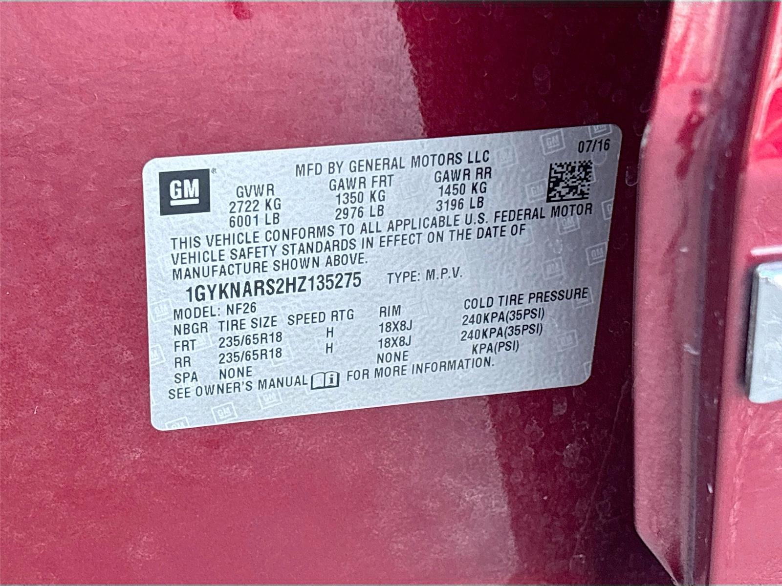 2017 Cadillac XT5 FWD