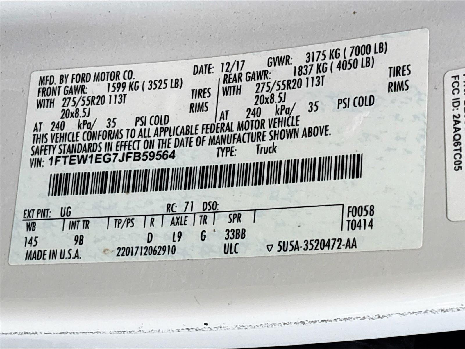 2018 Ford F-150 Platinum