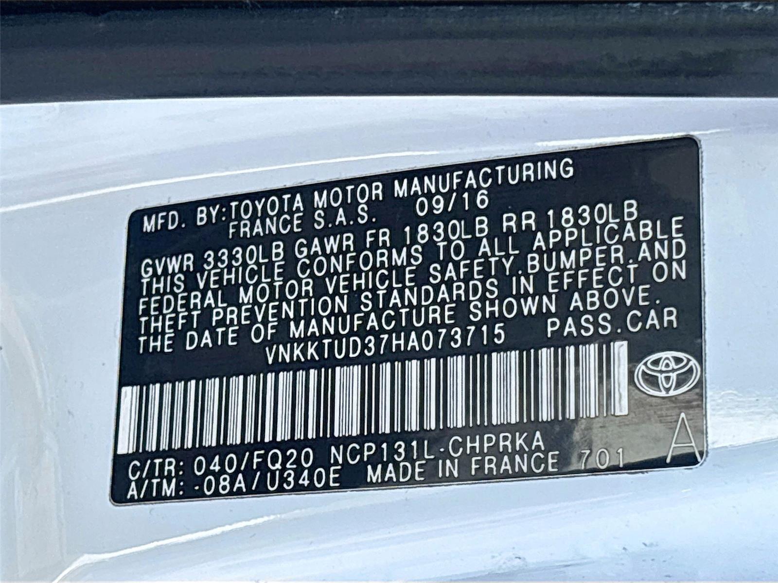 2017 Toyota Yaris 5-Door L