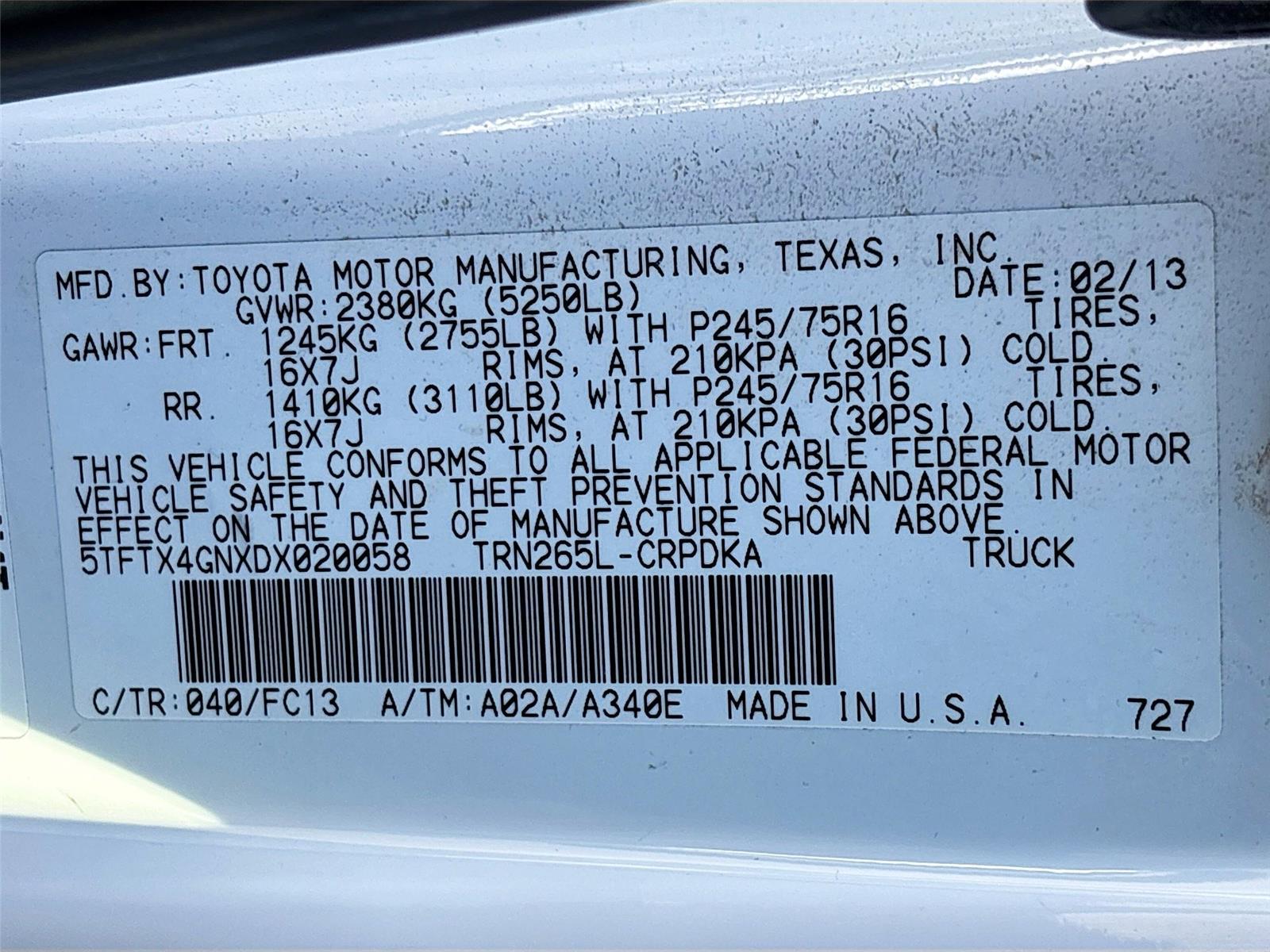 2013 Toyota Tacoma PreRunner