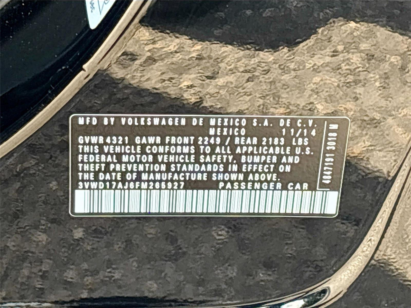 2015 Volkswagen Jetta Sedan 1.8T SE w/Connectivity