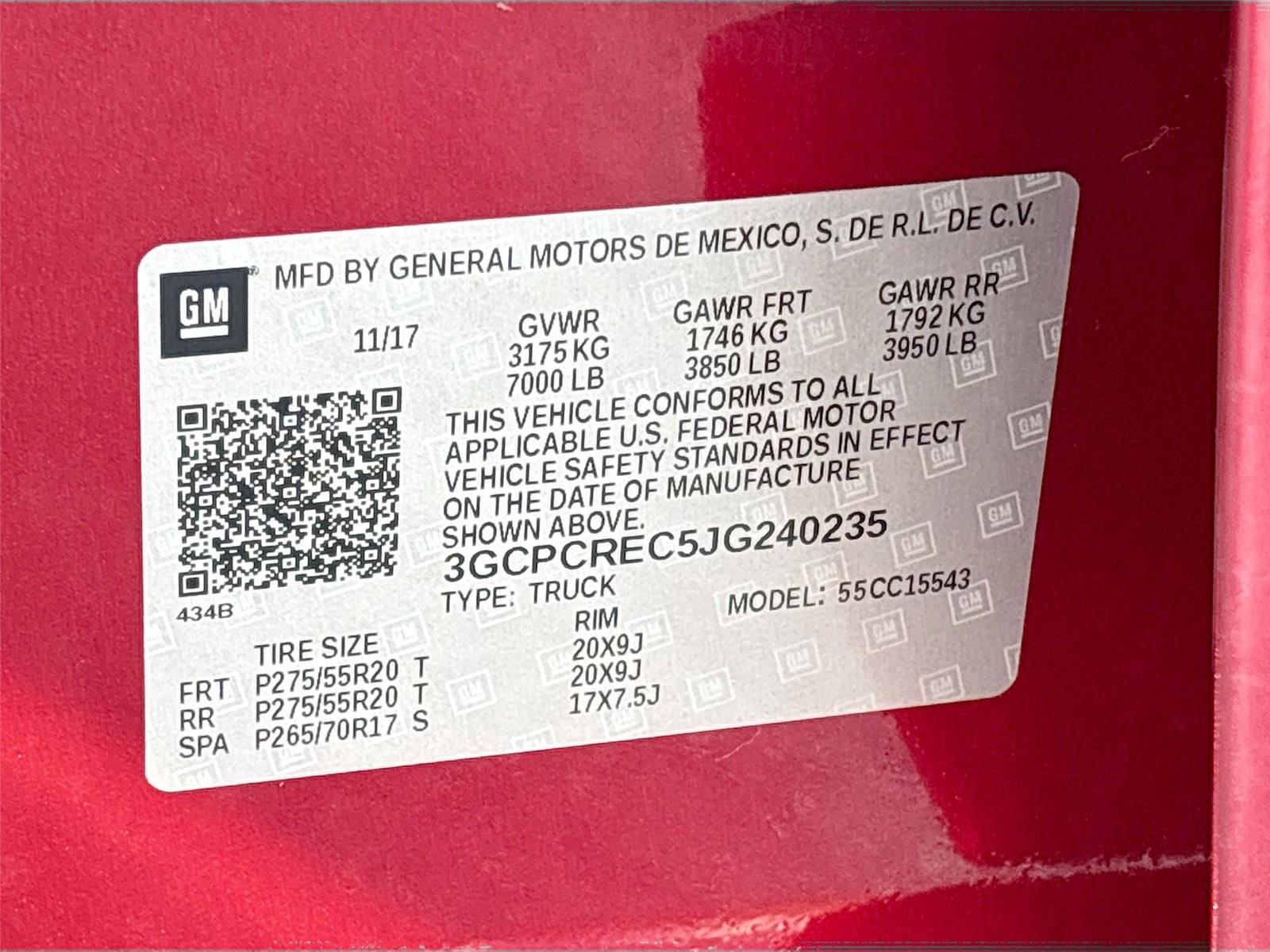 2018 Chevrolet Silverado 1500 LT