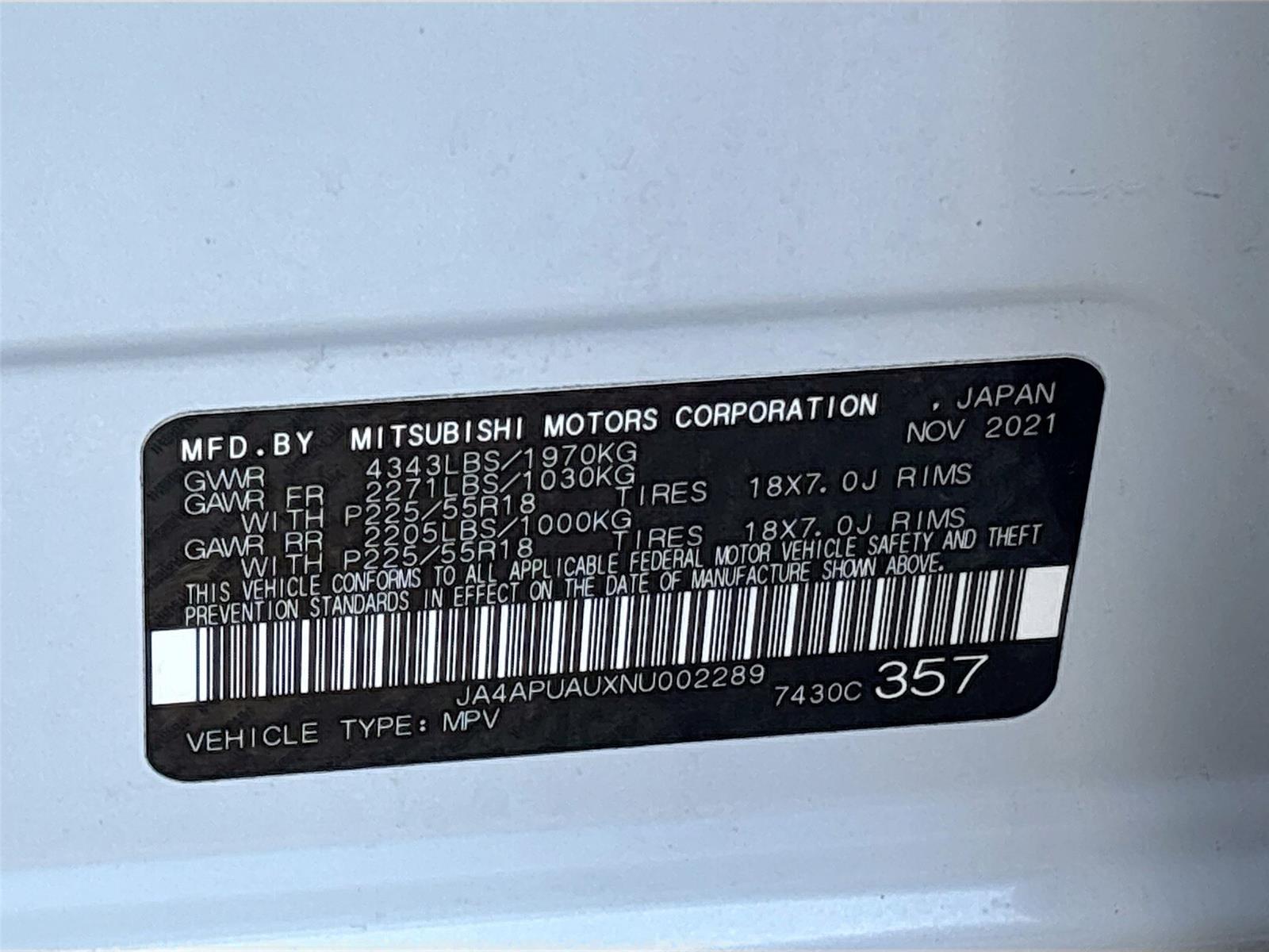 2022 Mitsubishi Outlander Sport ES