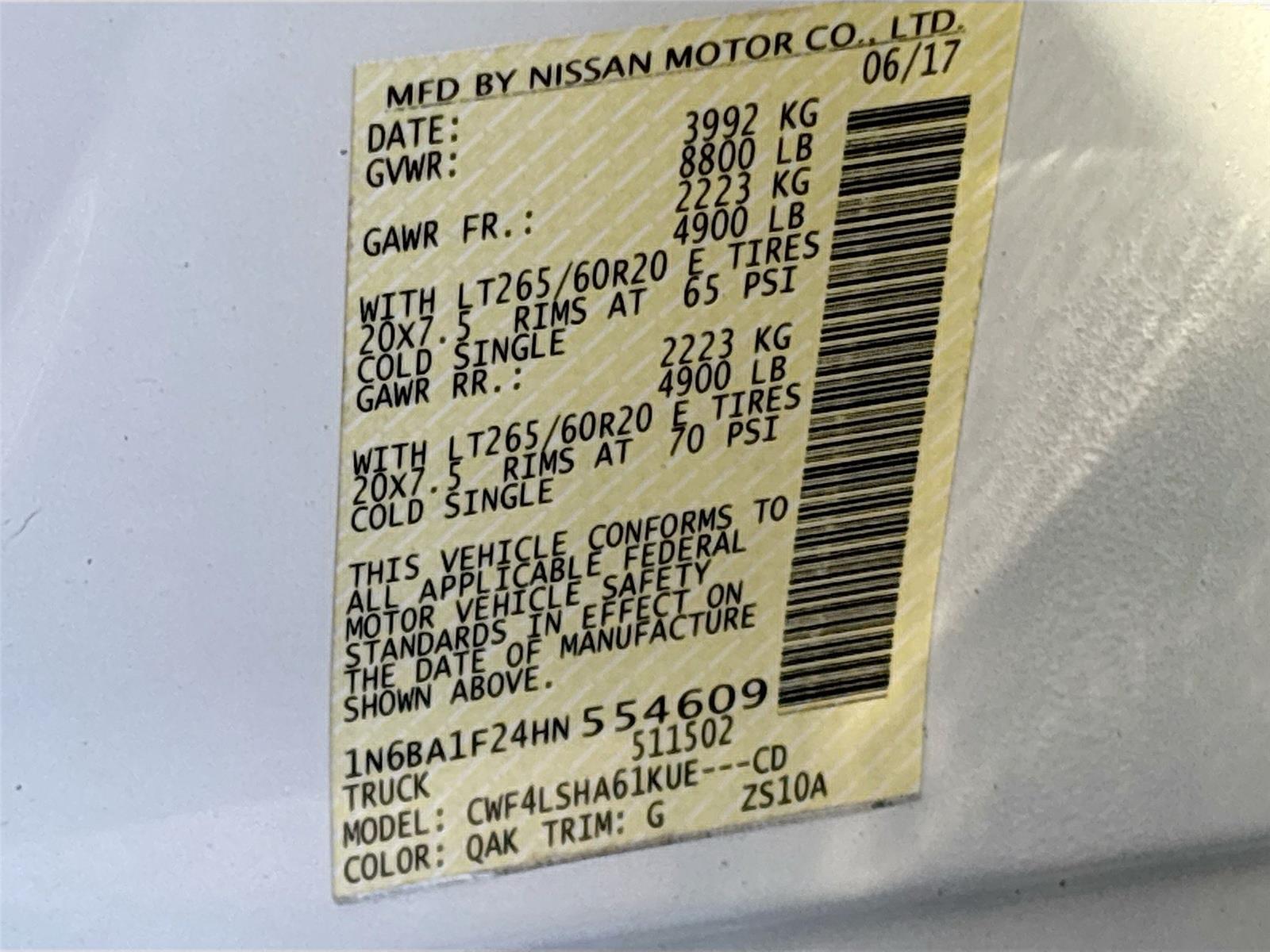 2017 Nissan Titan XD SV