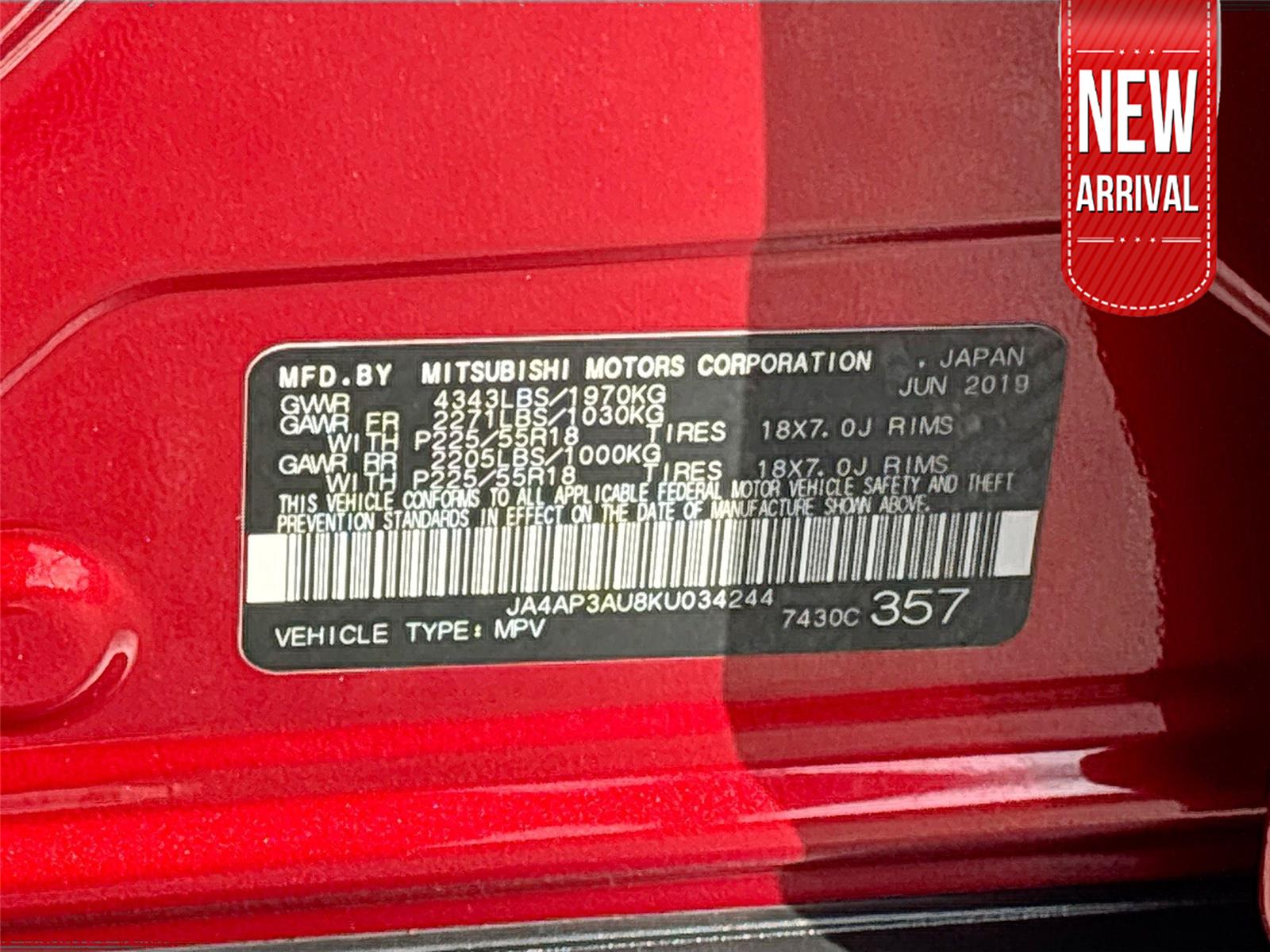 2019 Mitsubishi Outlander Sport ES 2.0