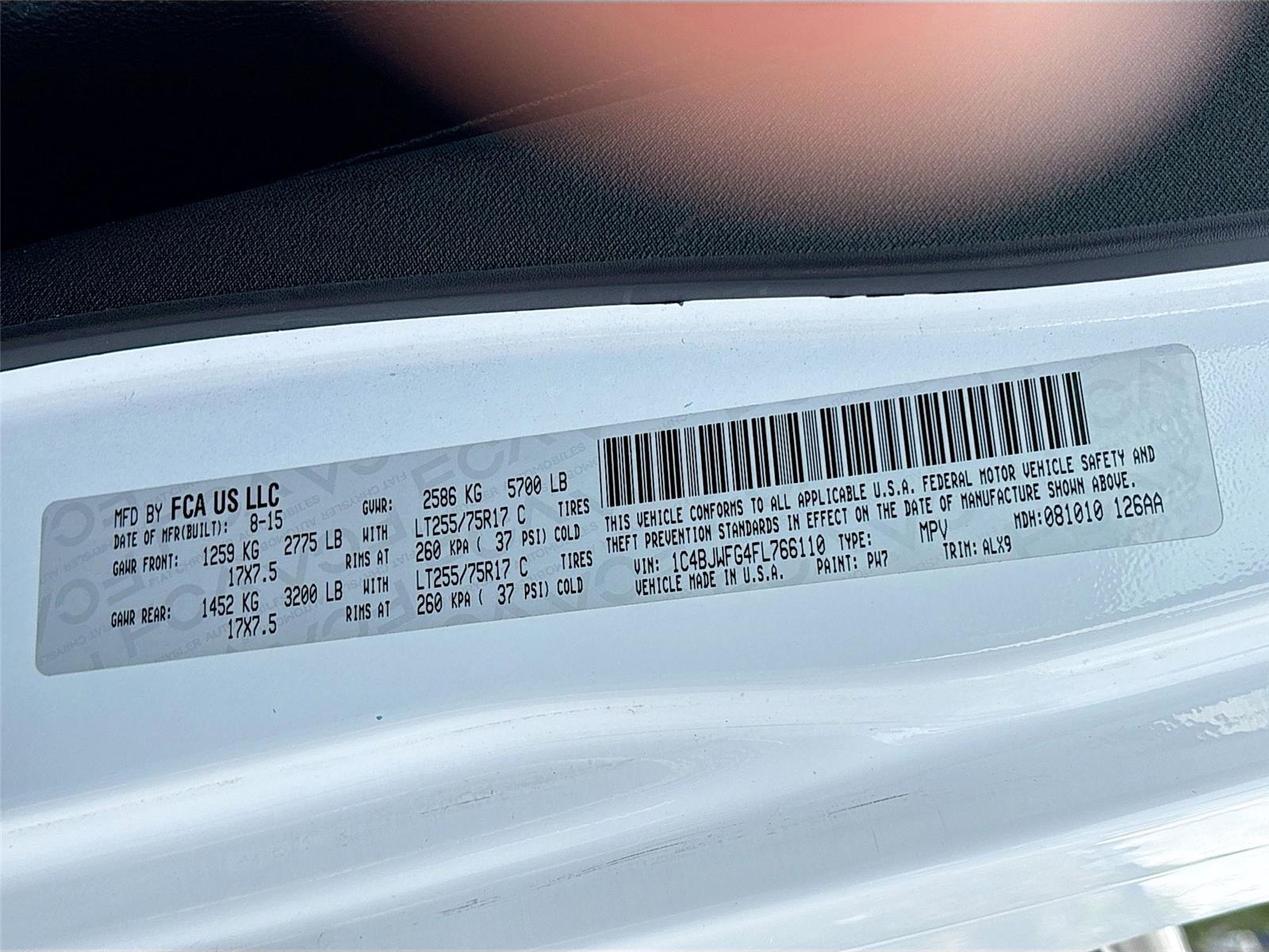 2015 Jeep Wrangler Unlimited Rubicon