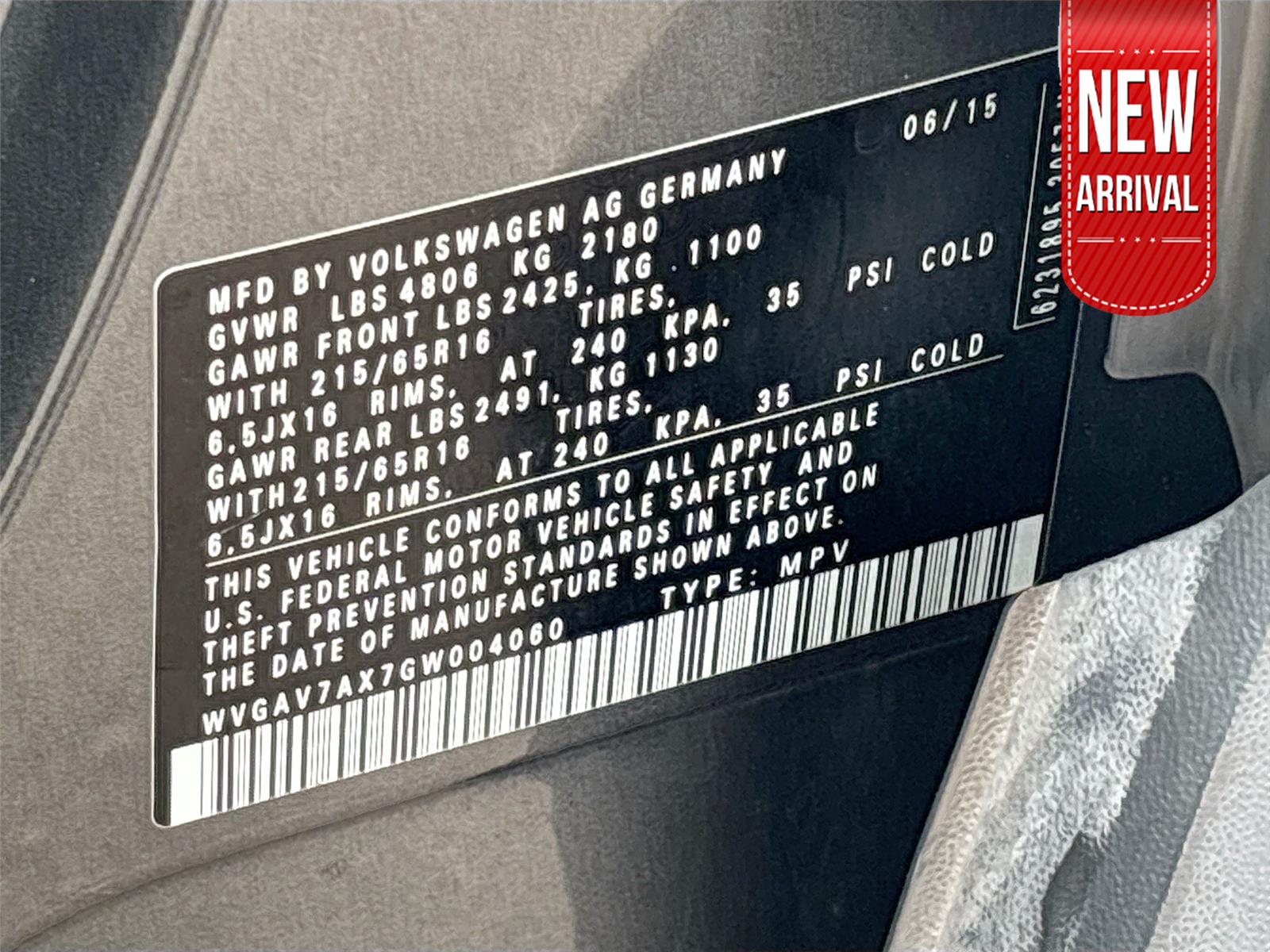 2016 Volkswagen Tiguan S