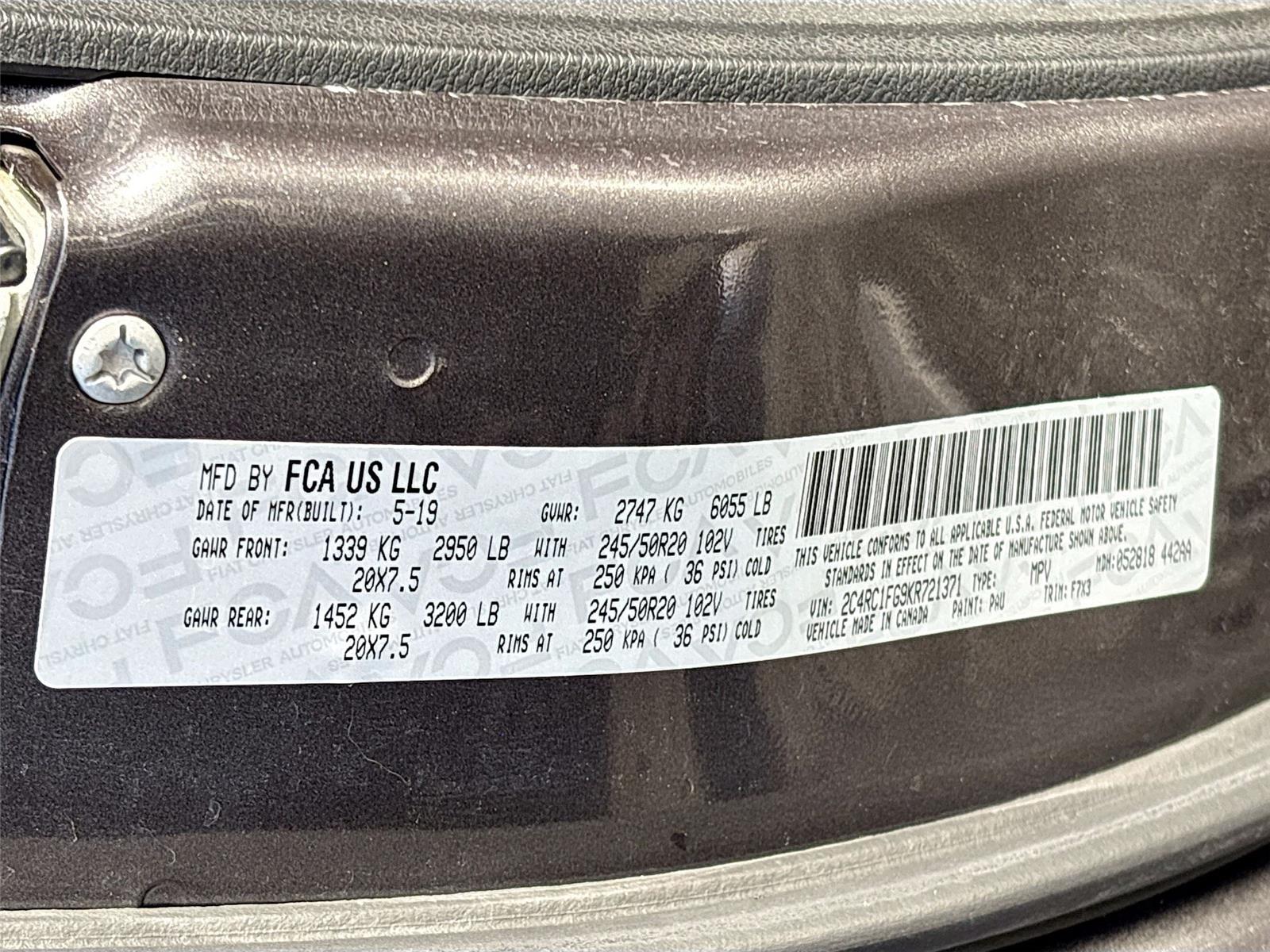 2019 Chrysler Pacifica Touring Plus