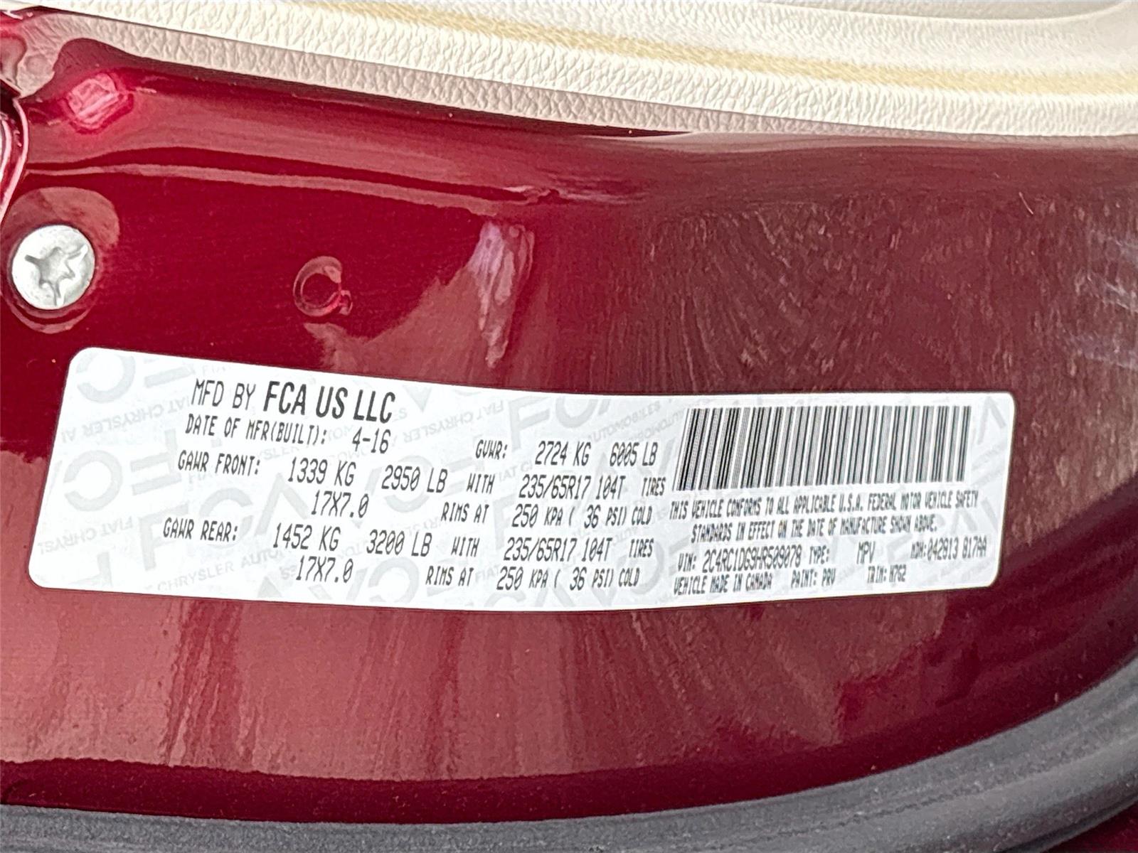 2017 Chrysler Pacifica Touring