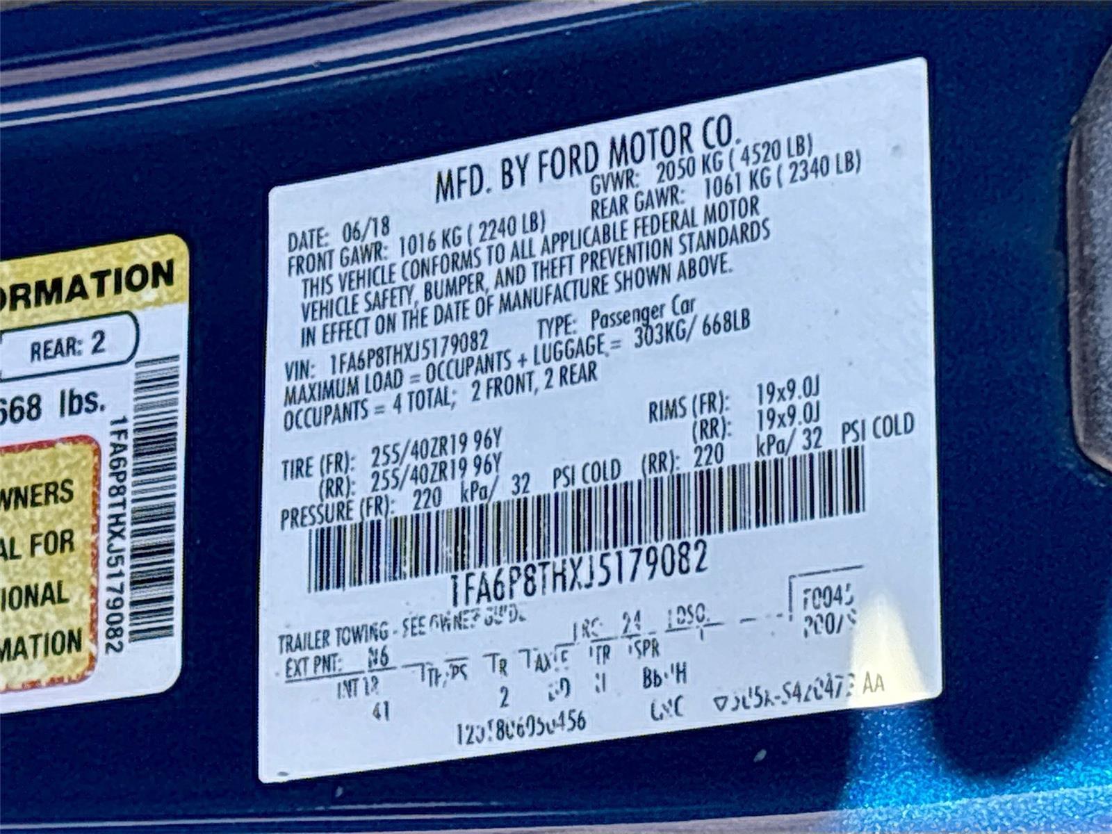 2018 Ford Mustang EcoBoost Premium