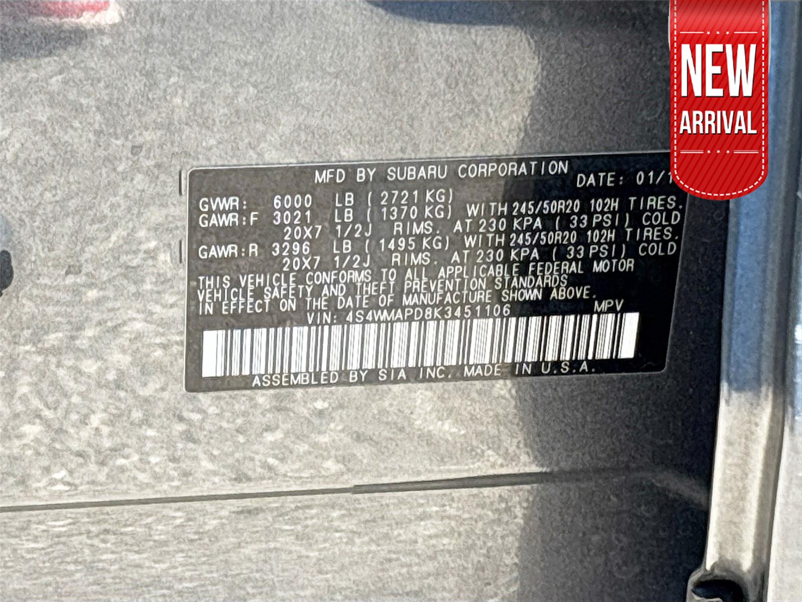 2019 Subaru Ascent Limited