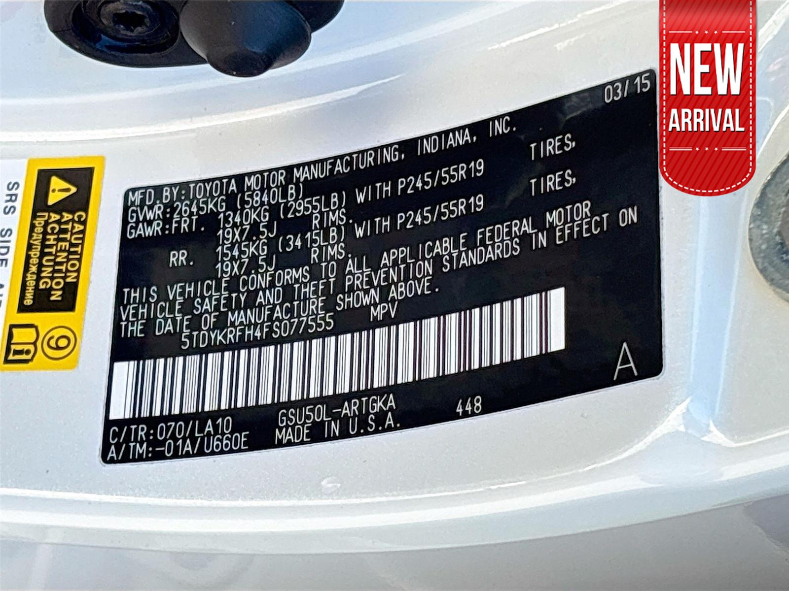 2015 Toyota Highlander Limited Platinum