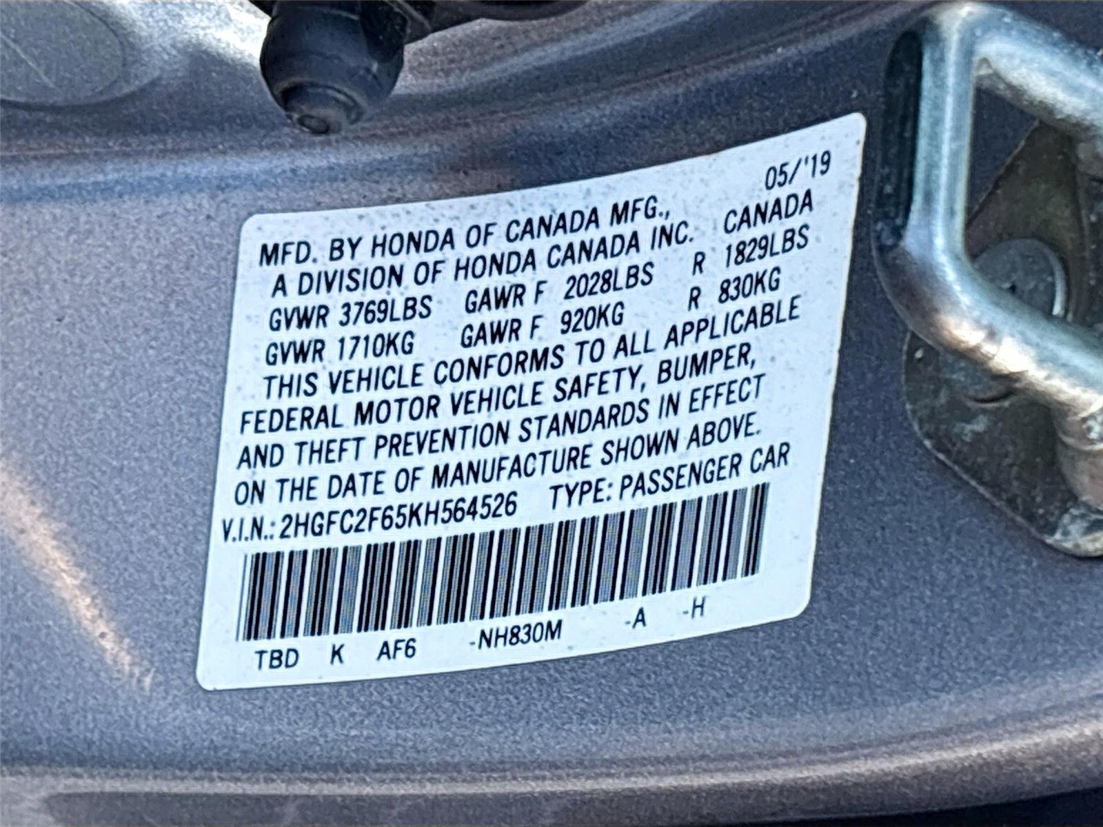 2019 Honda Civic Sedan LX