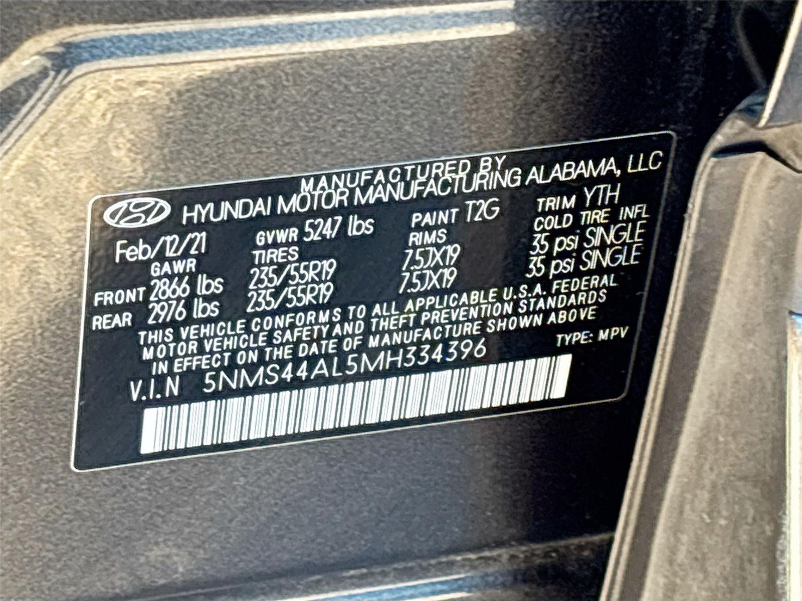 2021 Hyundai Santa Fe Limited