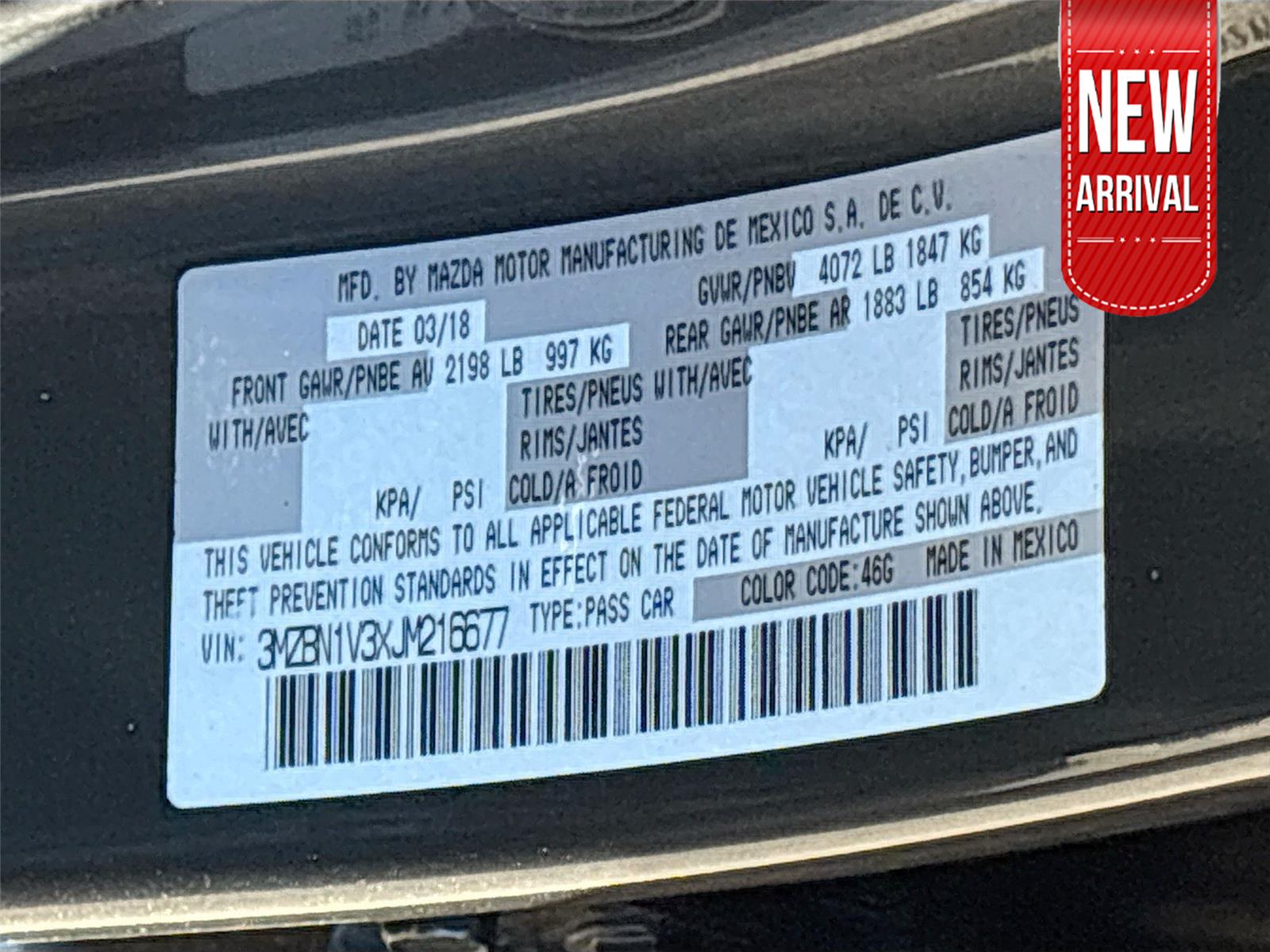 2018 Mazda Mazda3 4-Door Touring