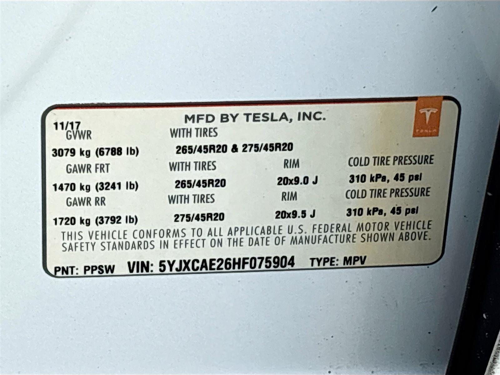 2017 Tesla Model X 100D