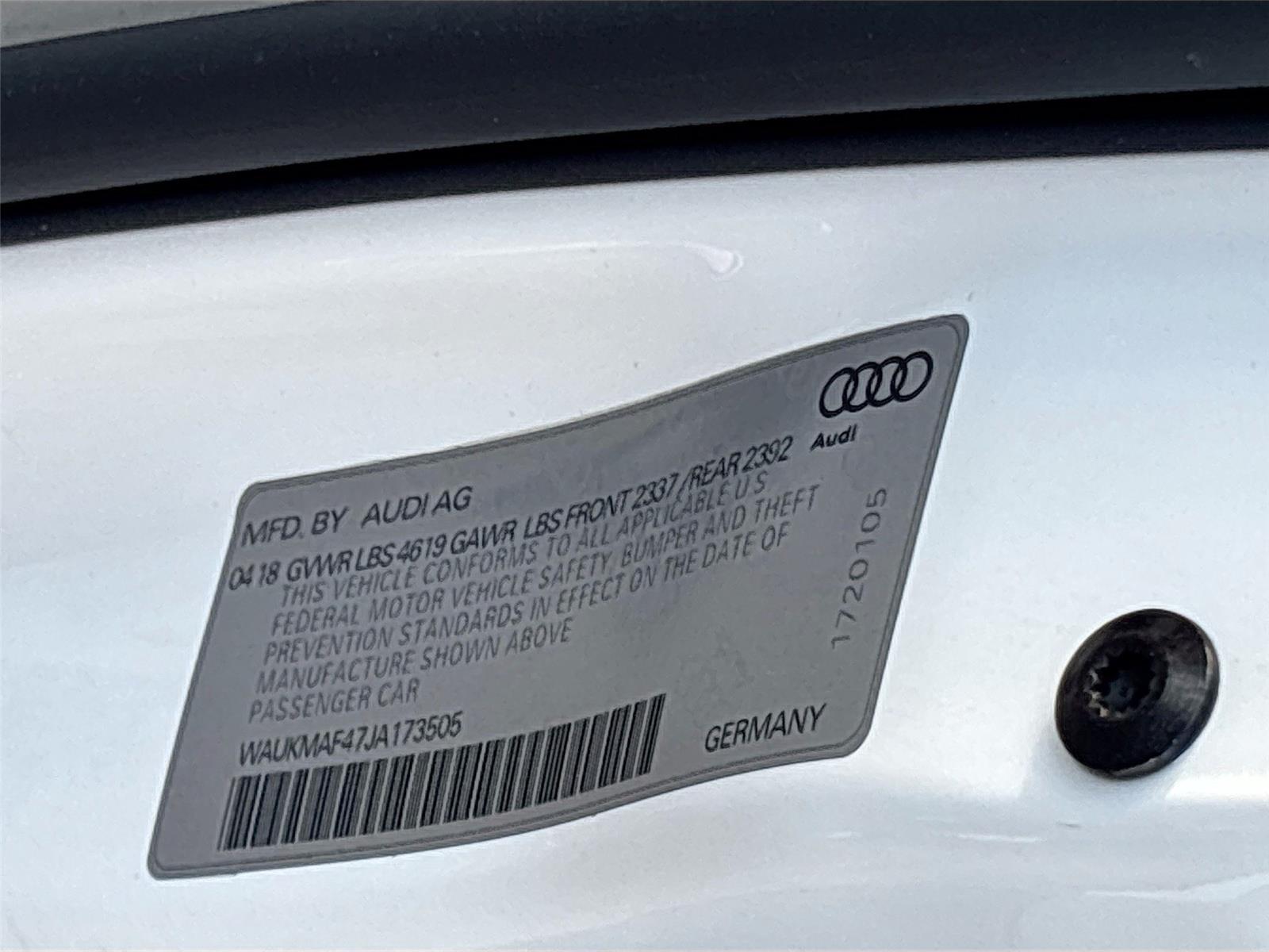 2018 Audi A4 Premium