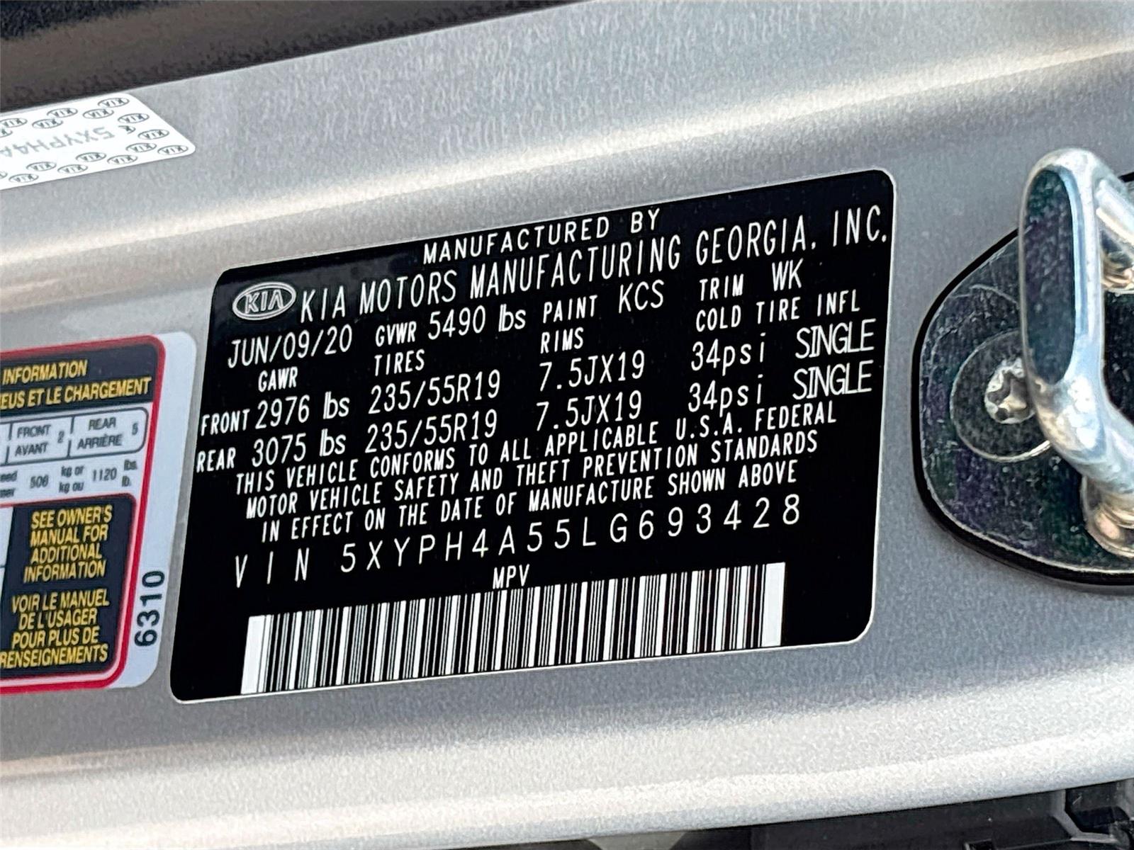 2020 Kia Sorento EX V6