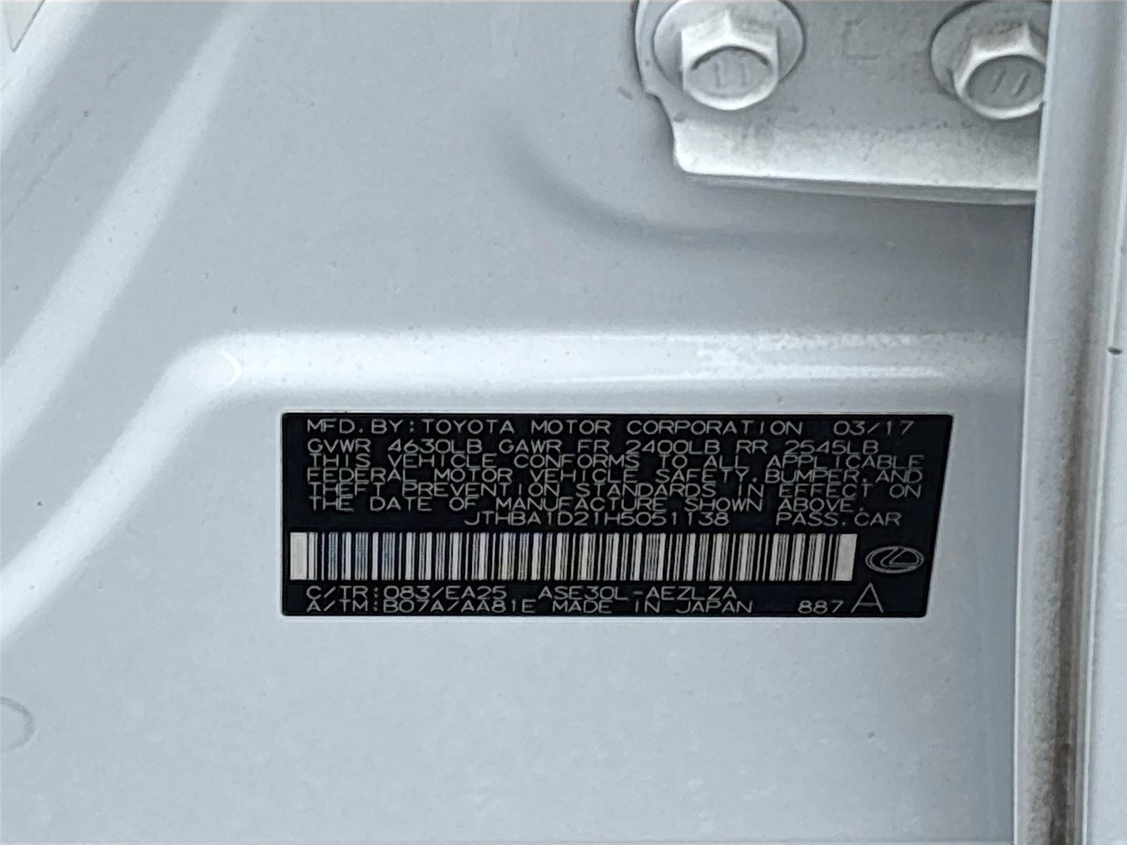 2017 Lexus IS IS Turbo