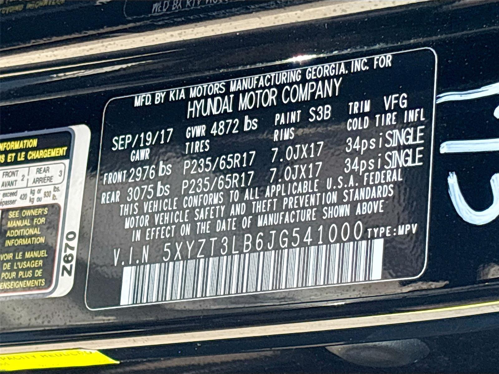 2018 Hyundai Santa Fe Sport 2.4L